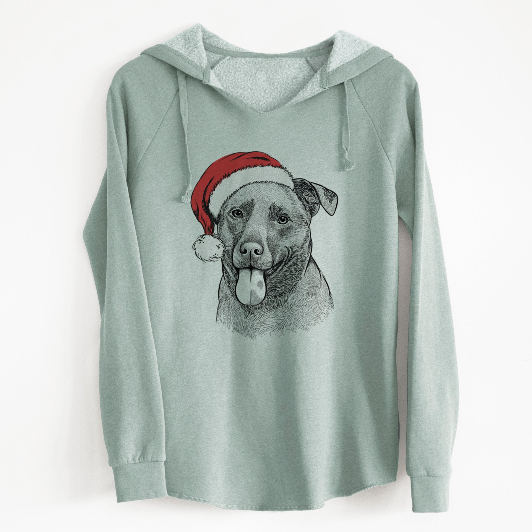 Santa Harbor the Mixed Breed - Cali Wave Hooded Sweatshirt