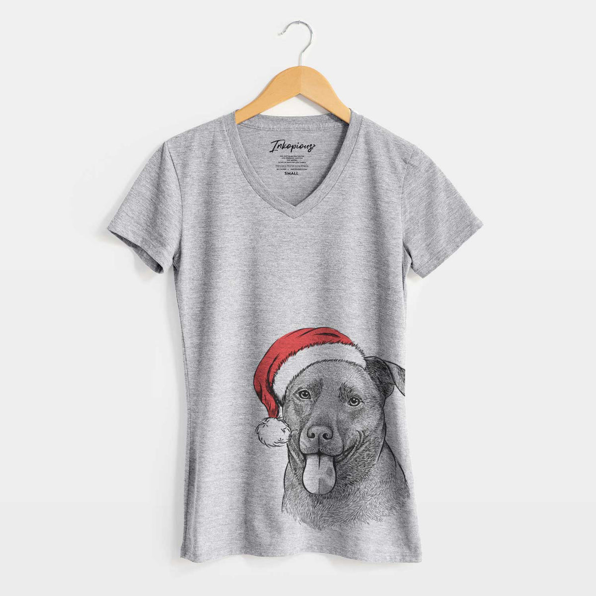 Santa Harbor the Mixed Breed - Women's V-neck Shirt