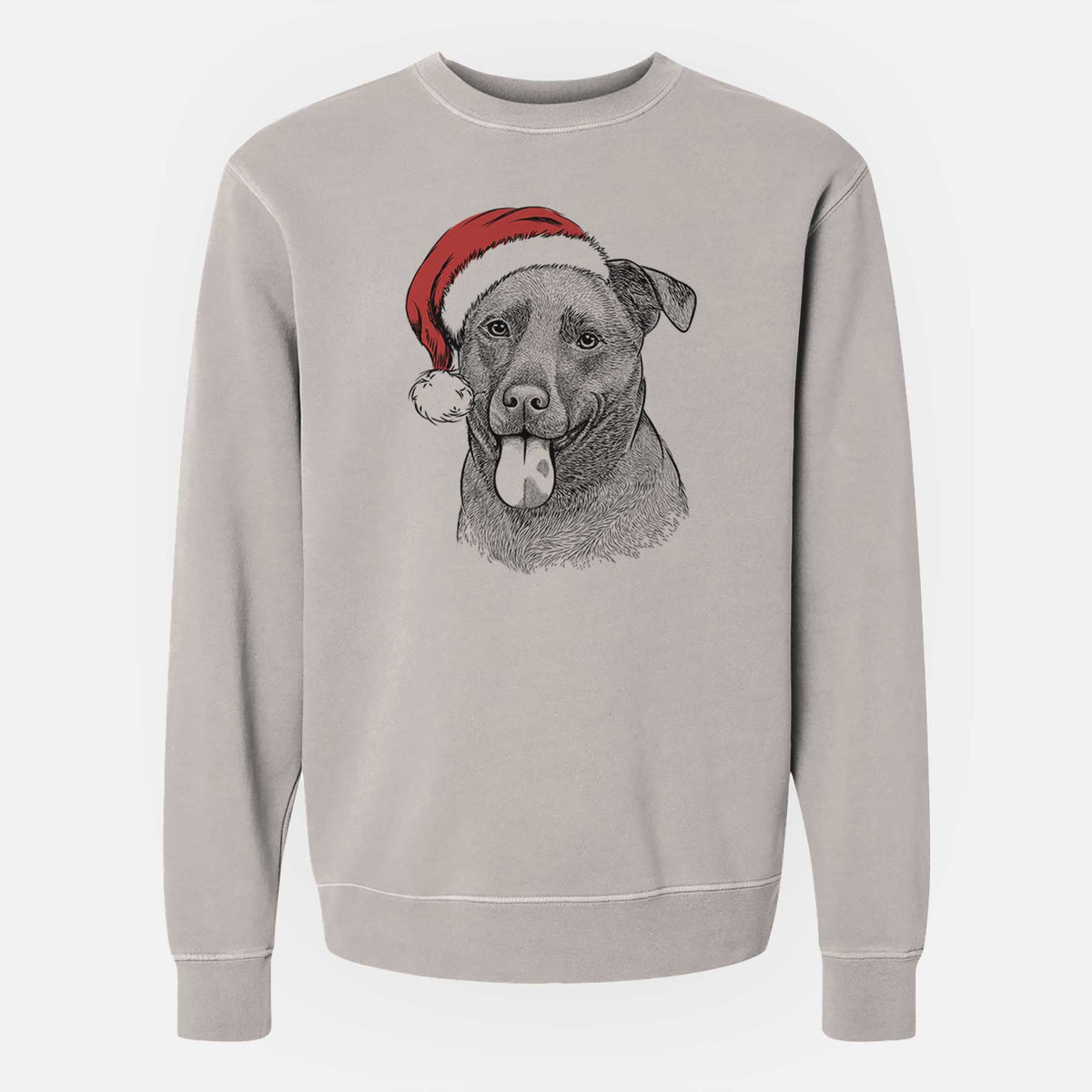 Santa Harbor the Mixed Breed - Unisex Pigment Dyed Crew Sweatshirt