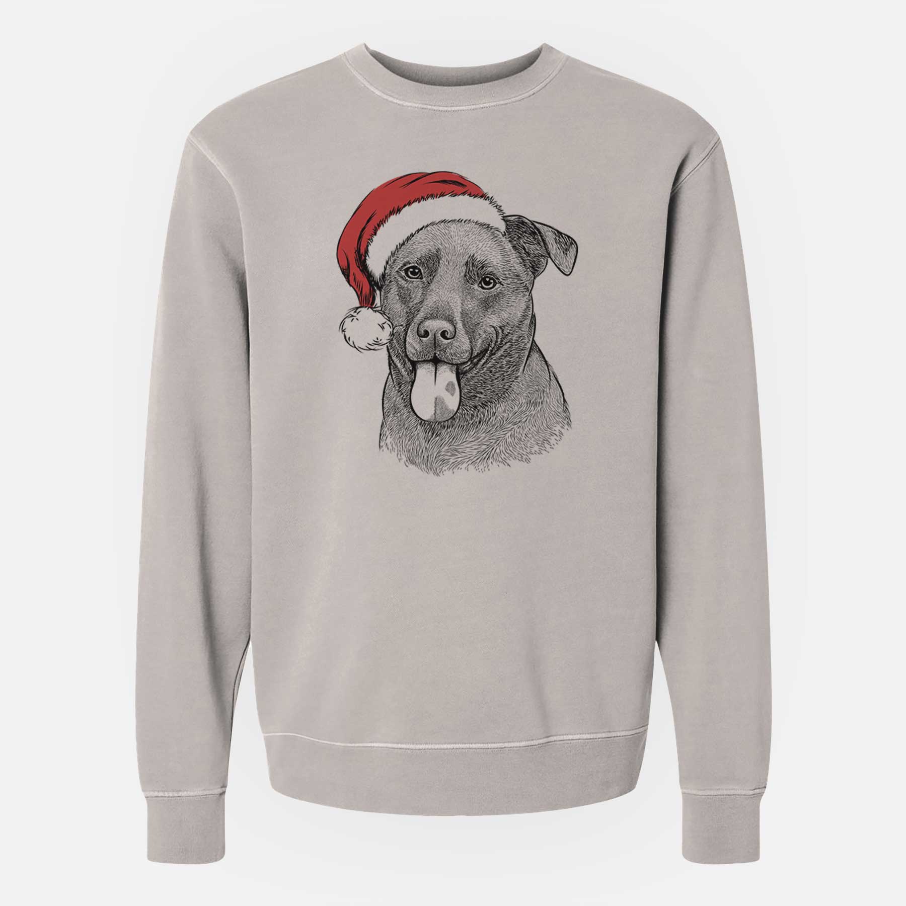 Santa Harbor the Mixed Breed - Unisex Pigment Dyed Crew Sweatshirt