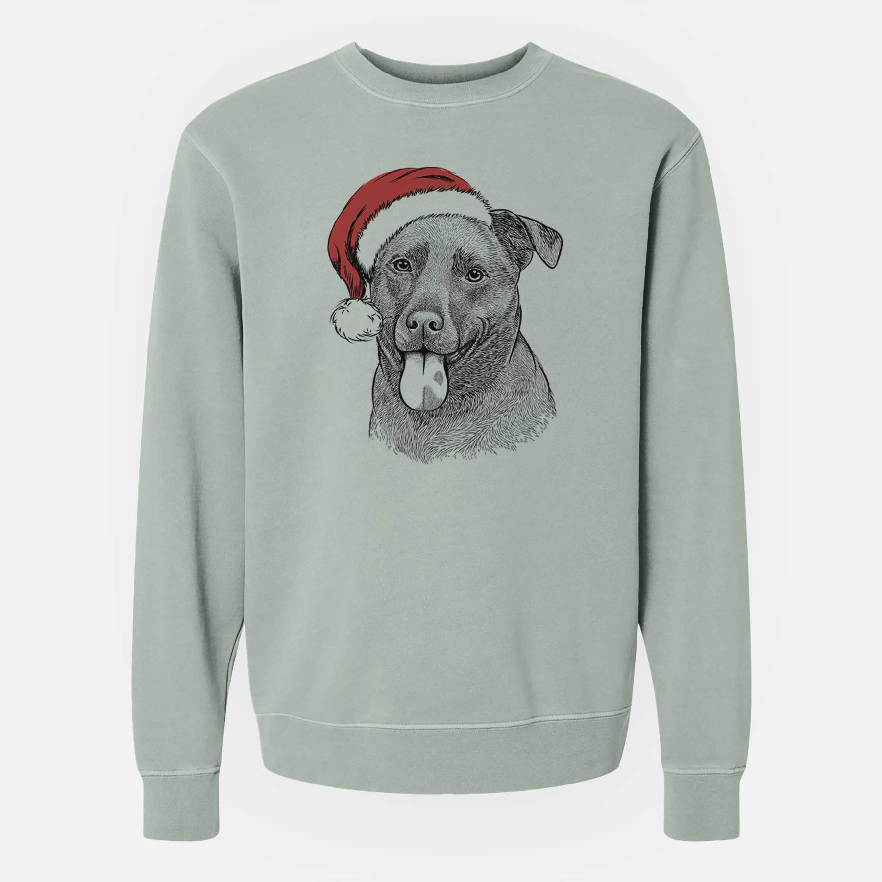 Santa Harbor the Mixed Breed - Unisex Pigment Dyed Crew Sweatshirt