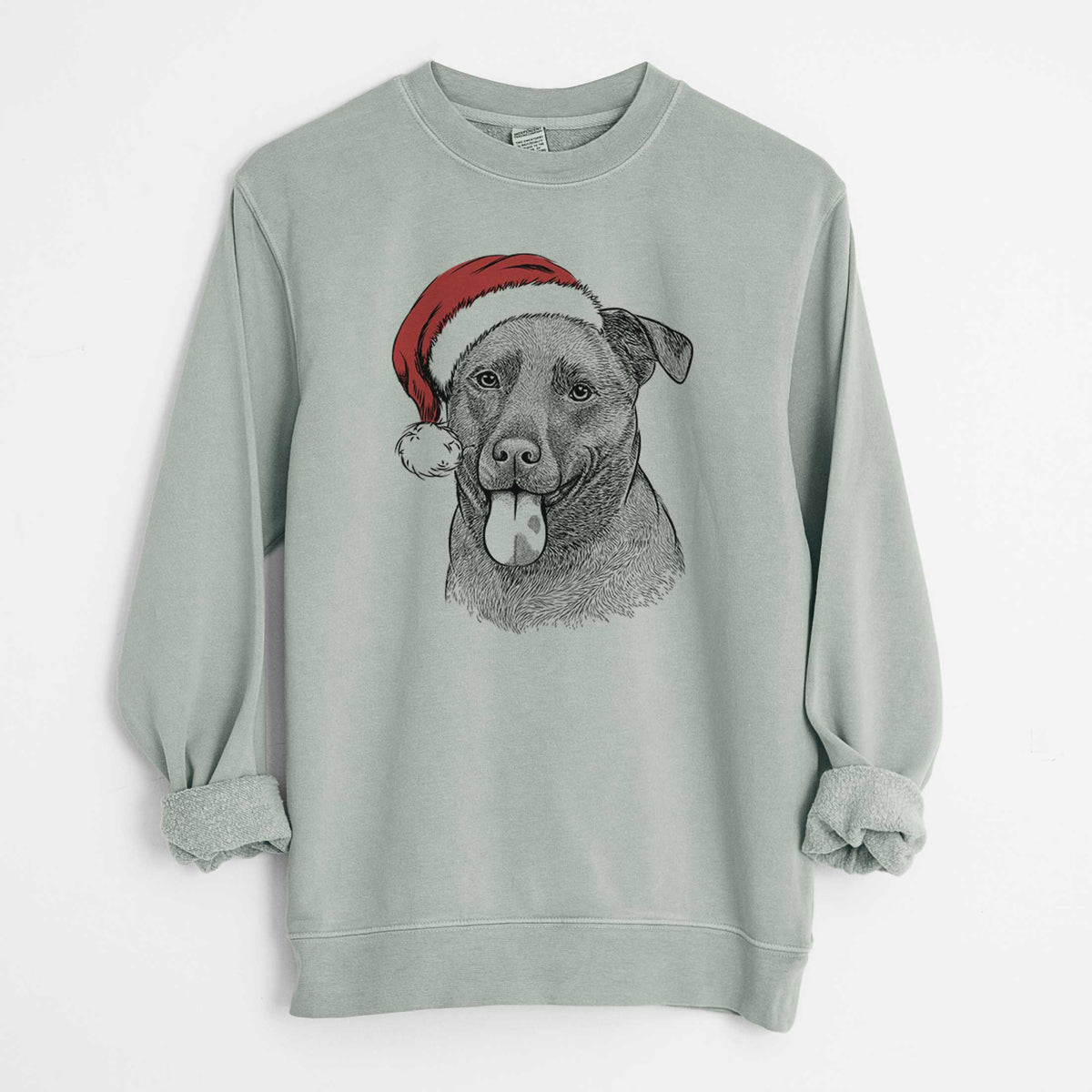 Santa Harbor the Mixed Breed - Unisex Pigment Dyed Crew Sweatshirt