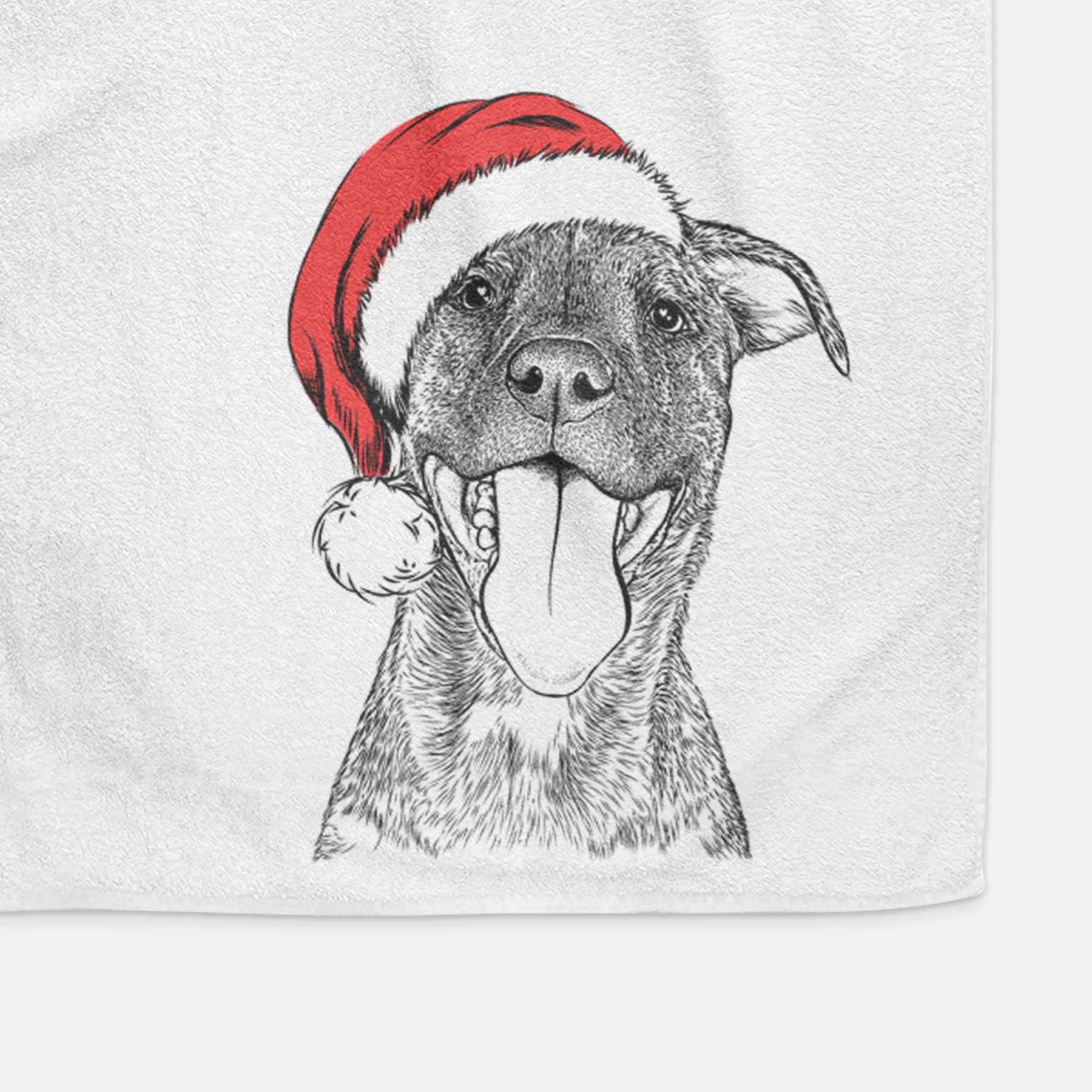 Harley the Pitbull Mix Decorative Hand Towel