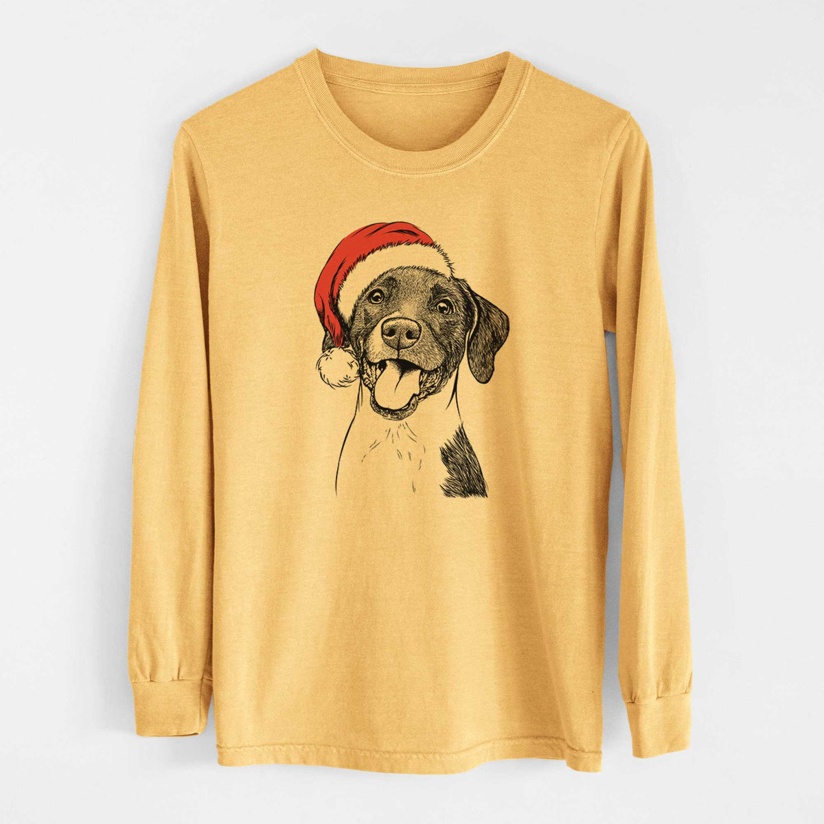 Santa Harper the Mixed Breed - Heavyweight 100% Cotton Long Sleeve