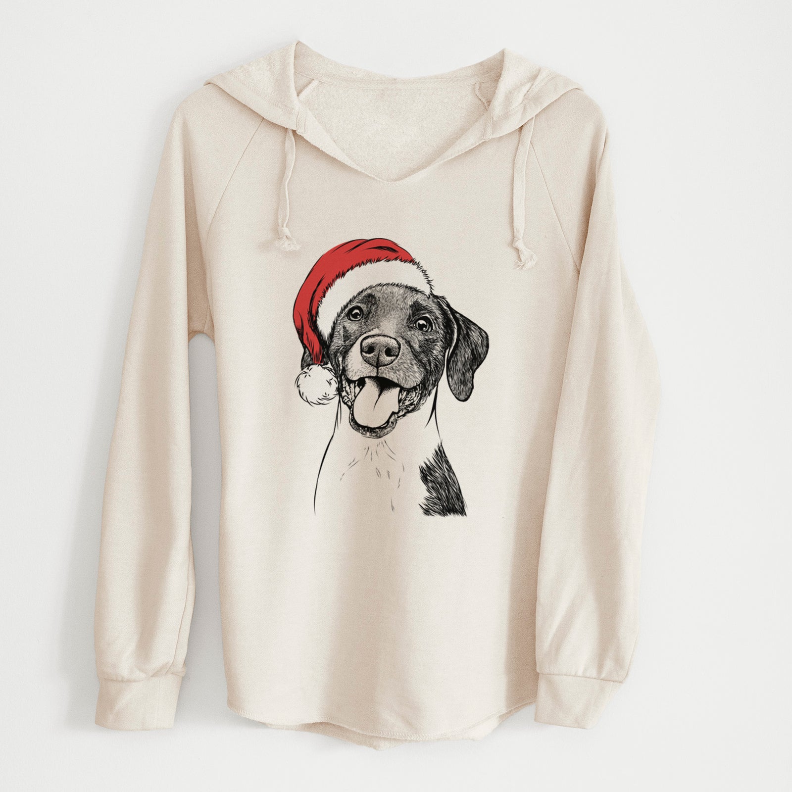 Santa Harper the Mixed Breed - Cali Wave Hooded Sweatshirt