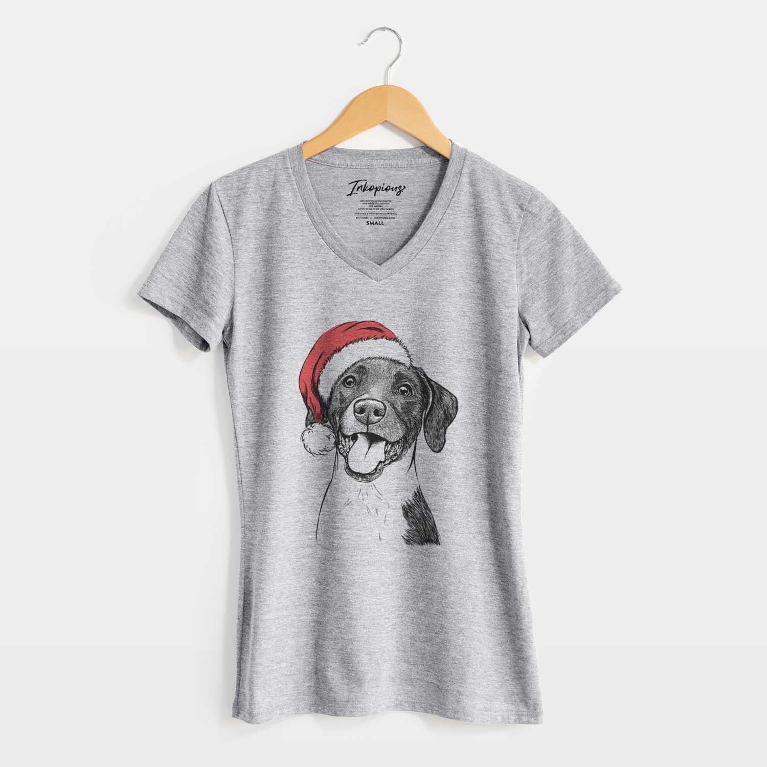 Santa Harper the Mixed Breed - Women's V-neck Shirt