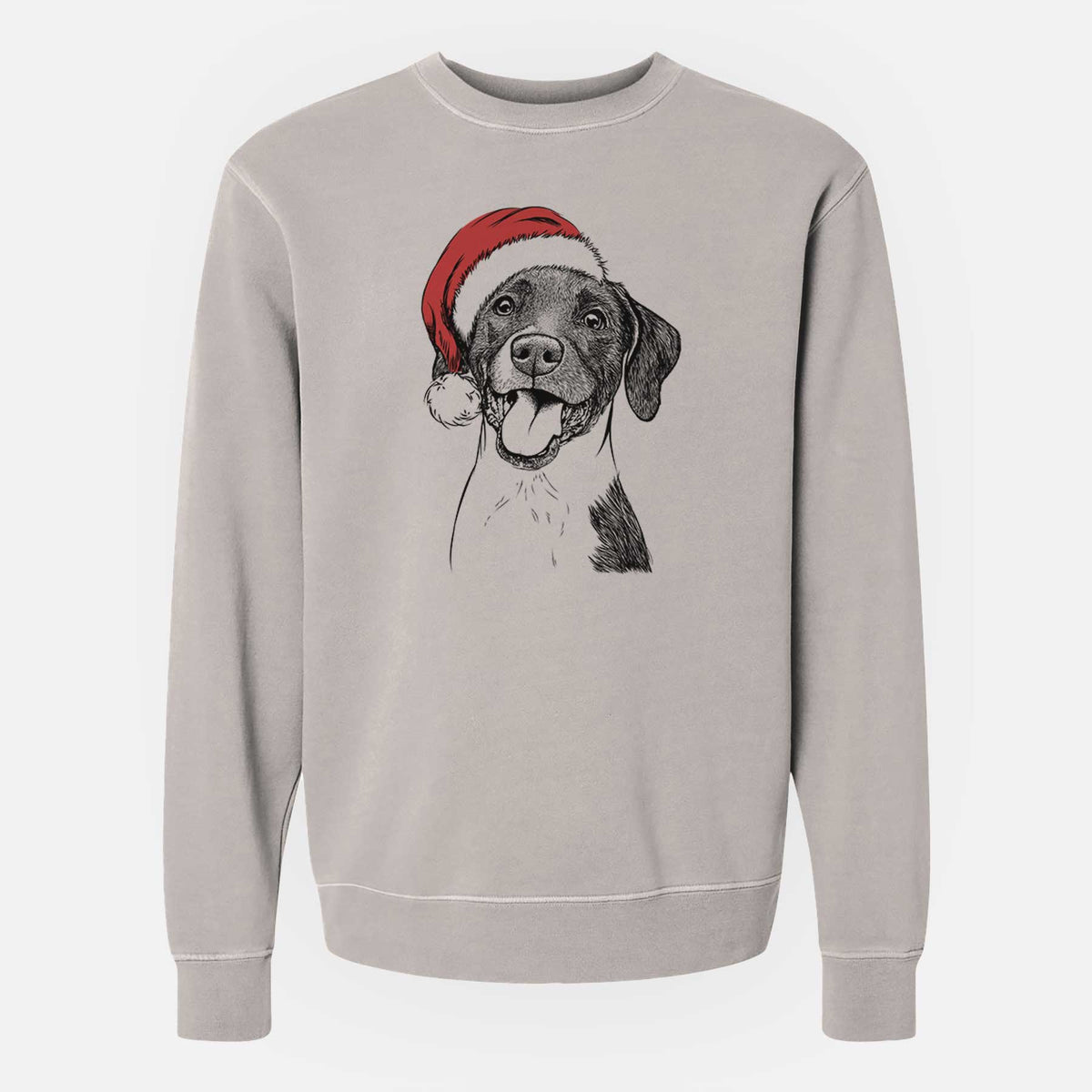 Santa Harper the Mixed Breed - Unisex Pigment Dyed Crew Sweatshirt