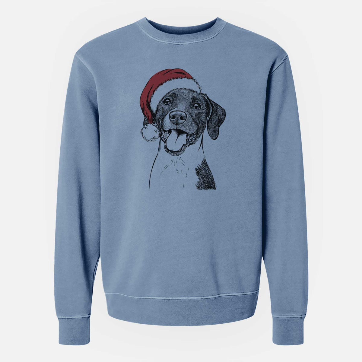 Santa Harper the Mixed Breed - Unisex Pigment Dyed Crew Sweatshirt