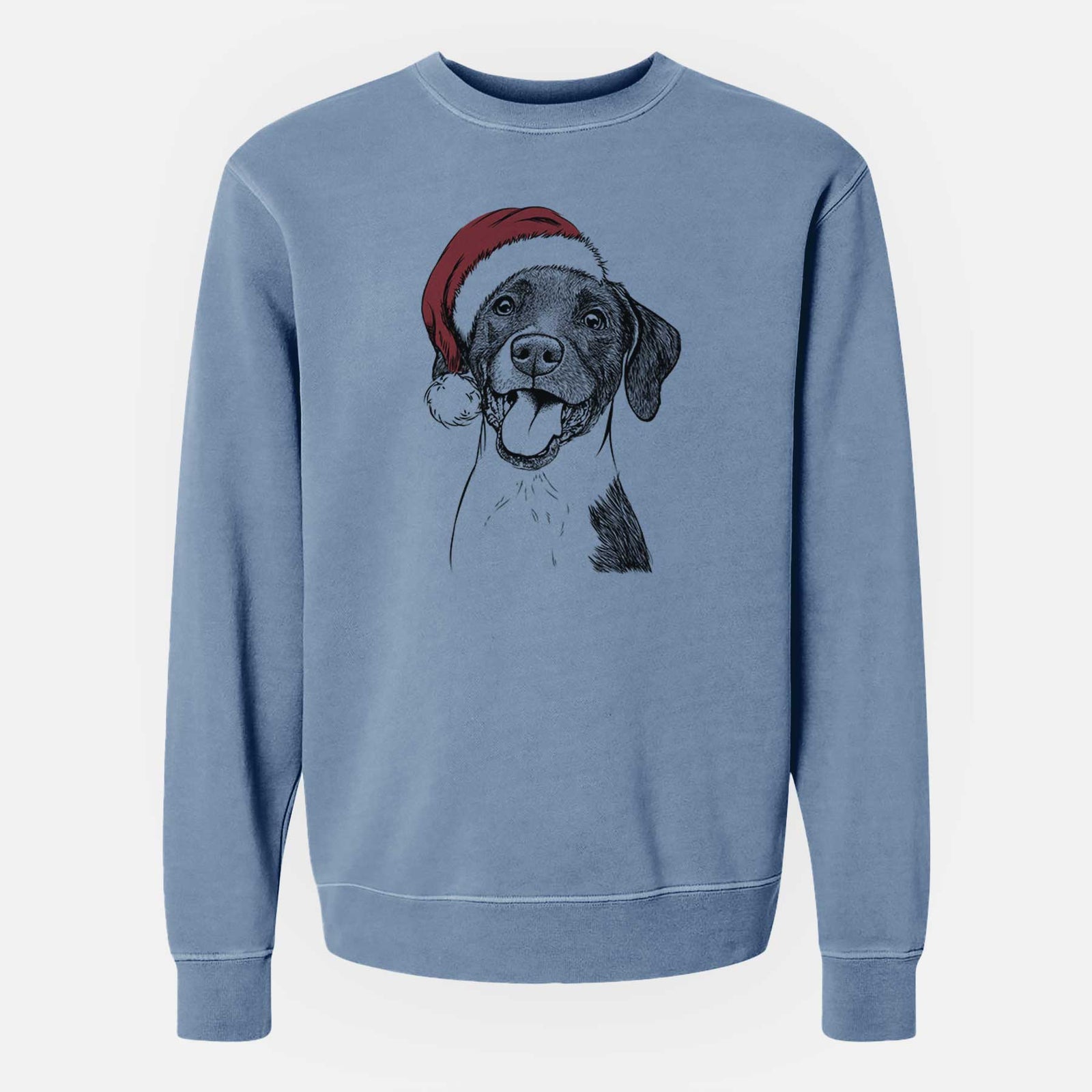 Santa Harper the Mixed Breed - Unisex Pigment Dyed Crew Sweatshirt