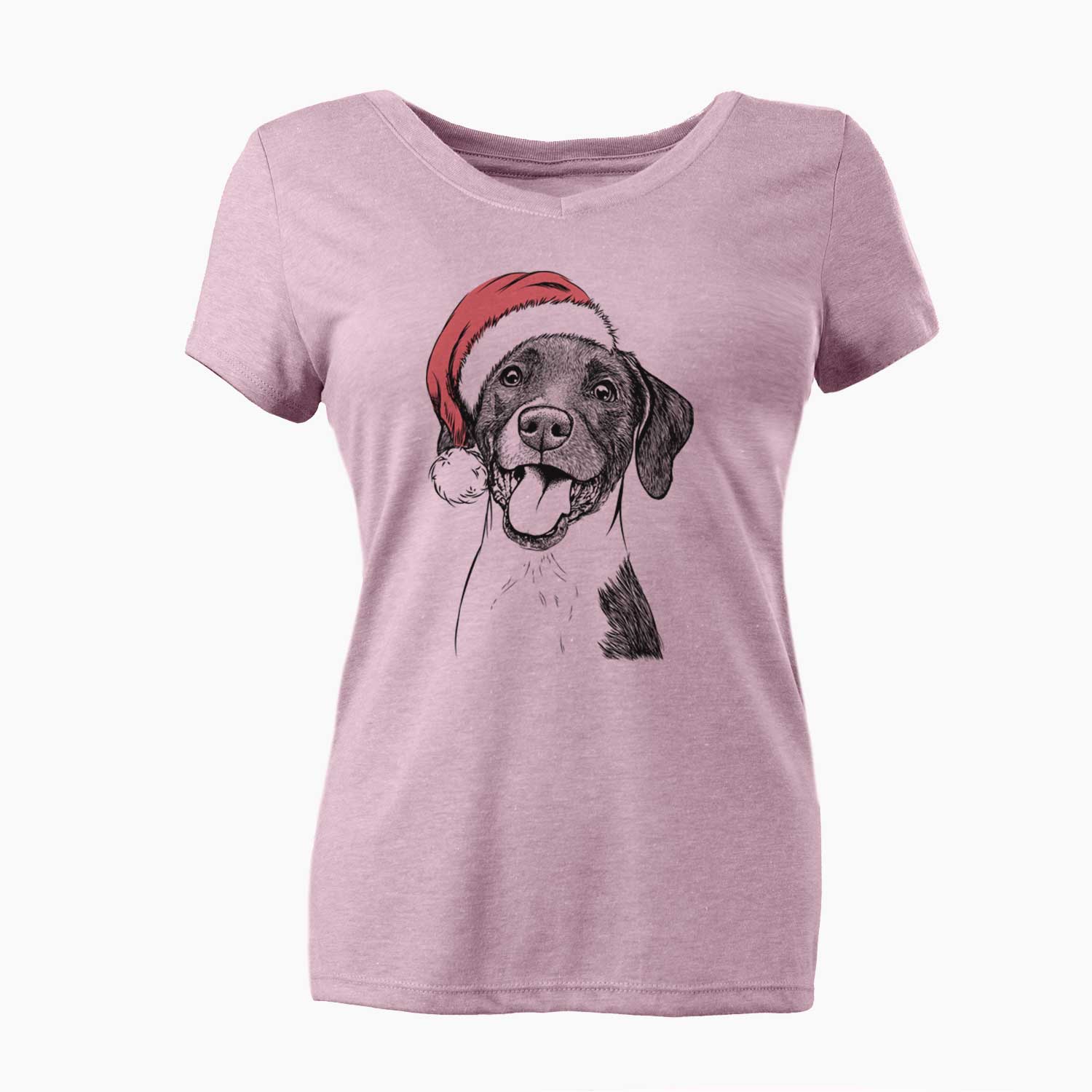 Santa Harper the Mixed Breed - Women's V-neck Shirt