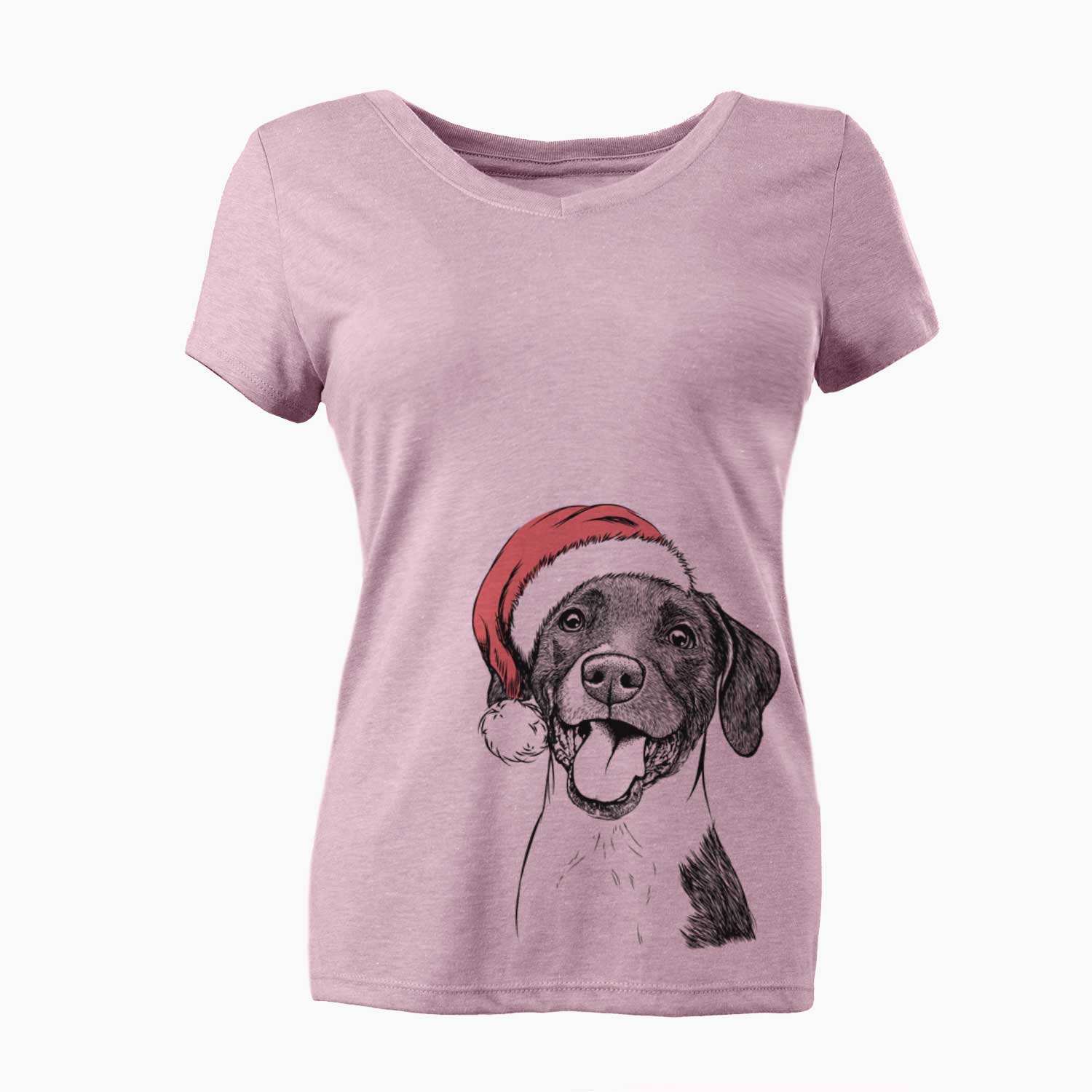 Santa Harper the Mixed Breed - Women's V-neck Shirt