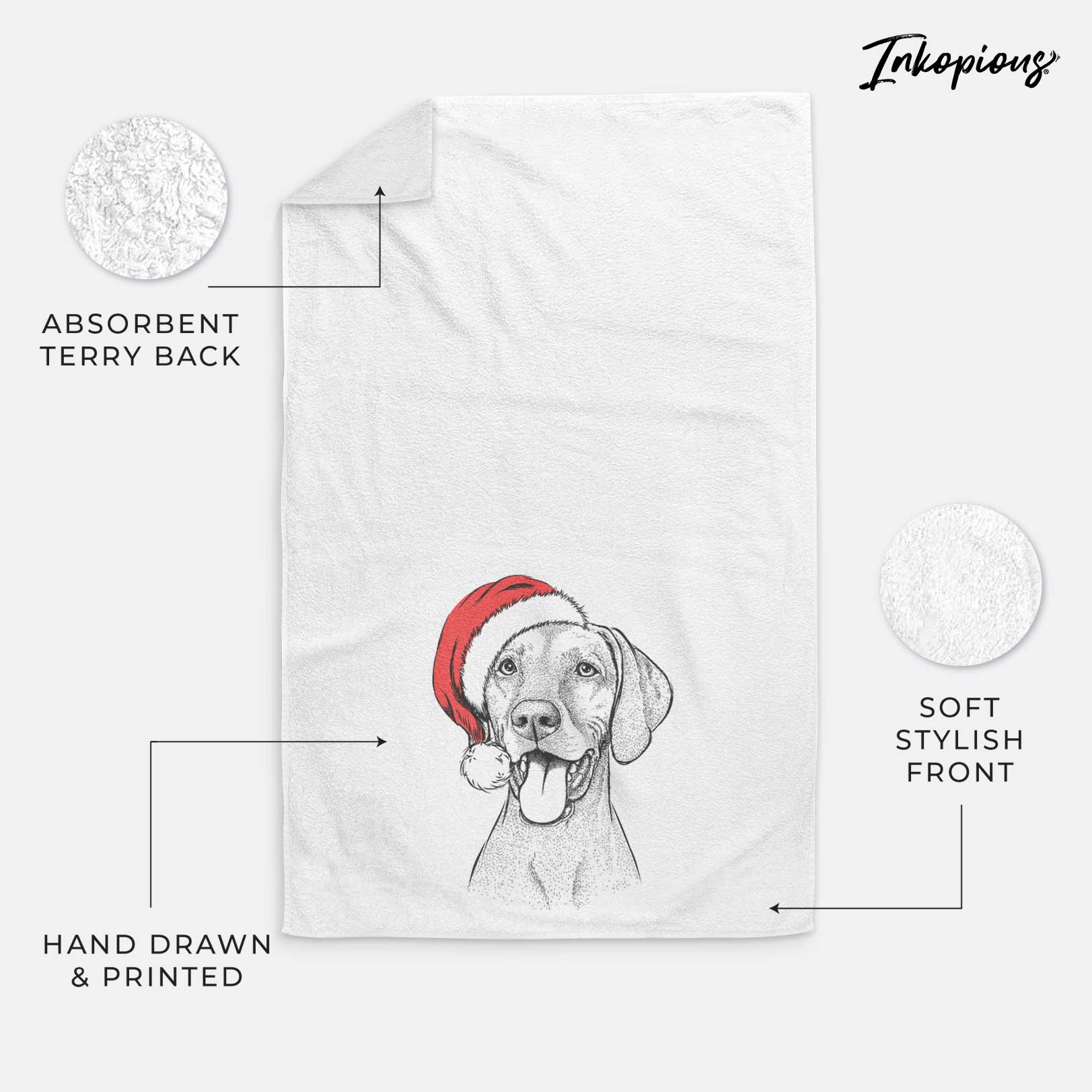 Harper the Vizsla Decorative Hand Towel