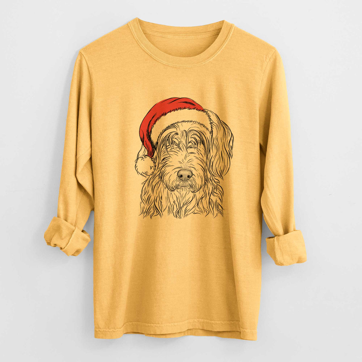 Santa Harry the Mixed Breed - Heavyweight 100% Cotton Long Sleeve