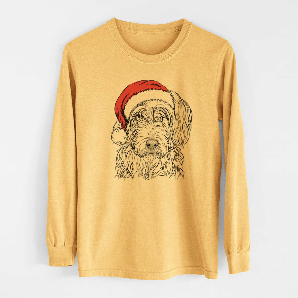 Santa Harry the Mixed Breed - Heavyweight 100% Cotton Long Sleeve