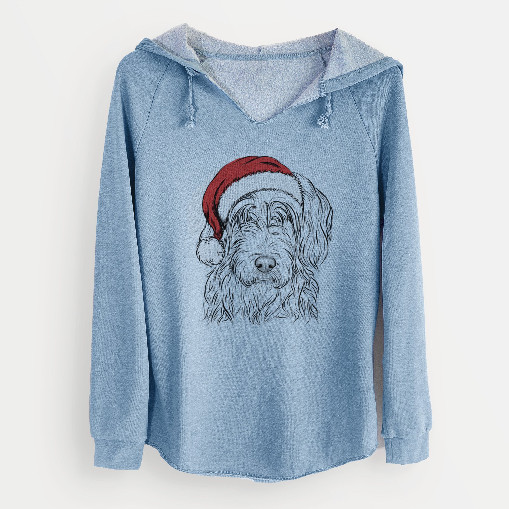 Santa Harry the Mixed Breed - Cali Wave Hooded Sweatshirt