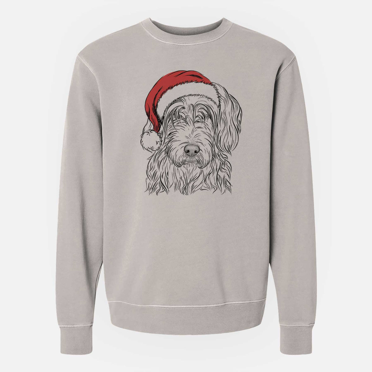 Santa Harry the Mixed Breed - Unisex Pigment Dyed Crew Sweatshirt