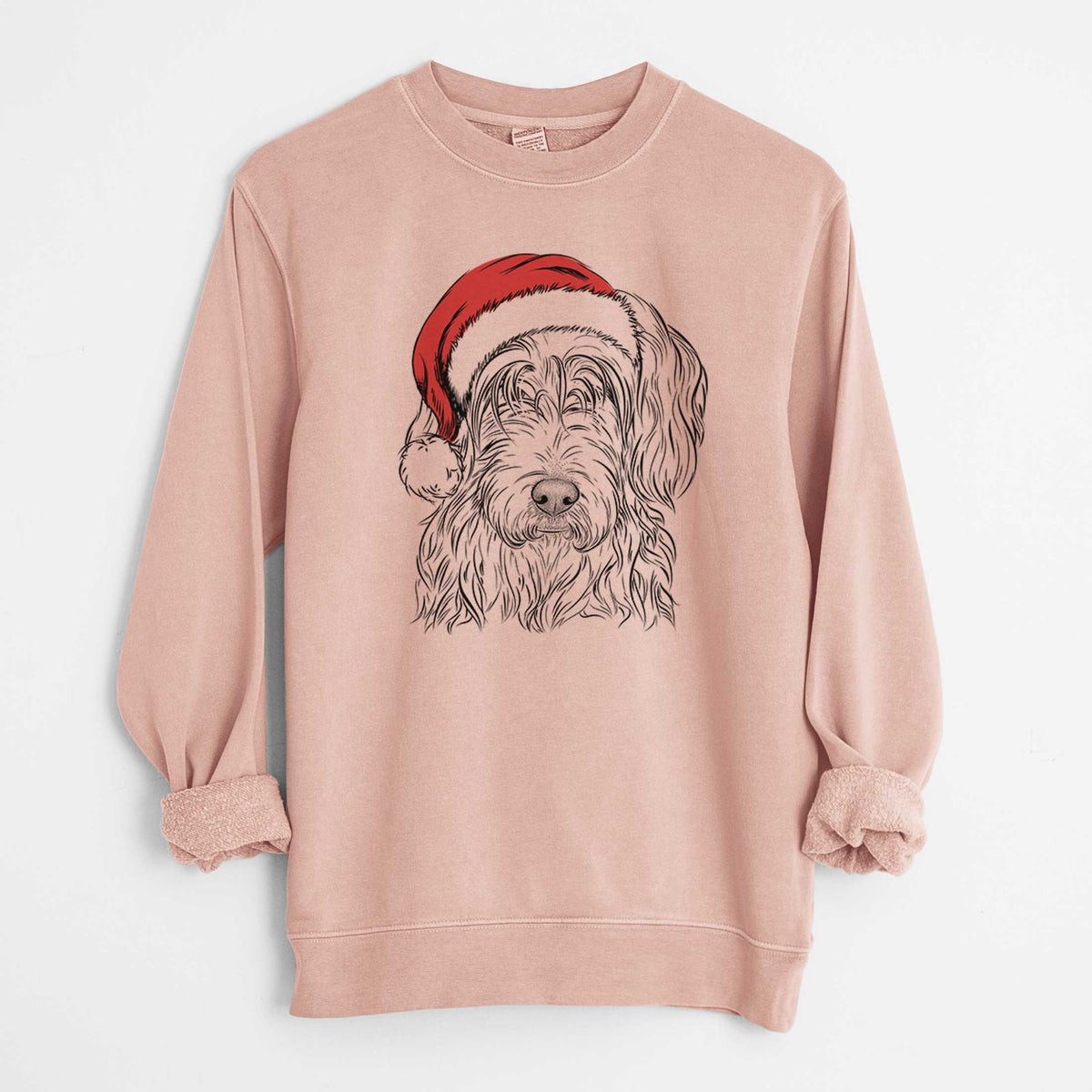 Santa Harry the Mixed Breed - Unisex Pigment Dyed Crew Sweatshirt