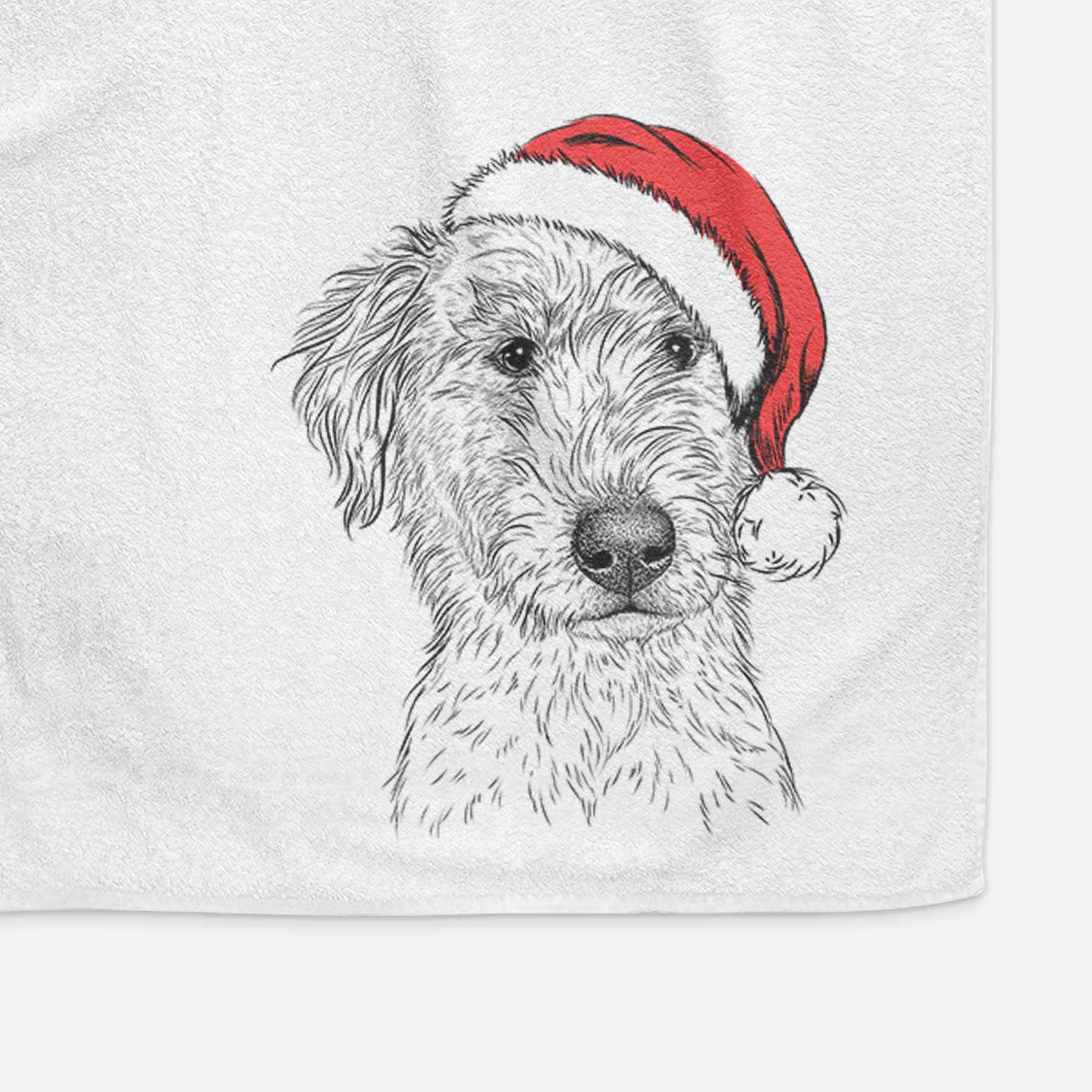 Harry the Mixed Breed Puppy Decorative Hand Towel