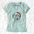 Santa Harry the Mixed Breed Puppy - Women's V-neck Shirt