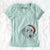 Santa Harry the Mixed Breed Puppy - Women's V-neck Shirt