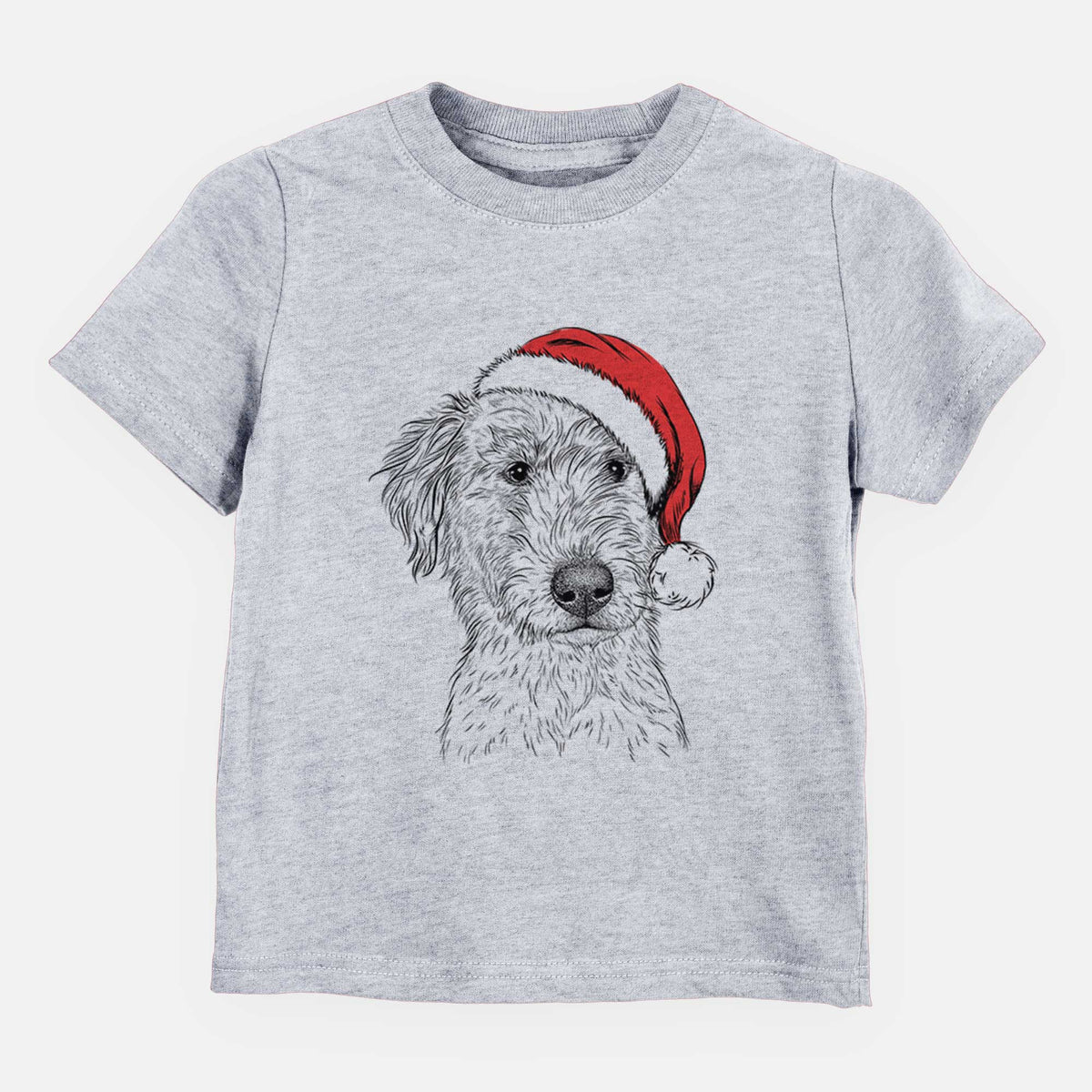 Santa Harry the Mixed Breed Puppy - Kids/Youth/Toddler Shirt