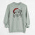 Santa Hattie the Australian Shepherd - Unisex Pigment Dyed Crew Sweatshirt