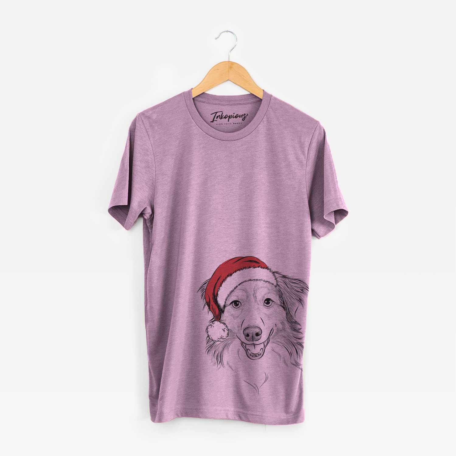 Santa Hattie the Australian Shepherd - Unisex Crewneck