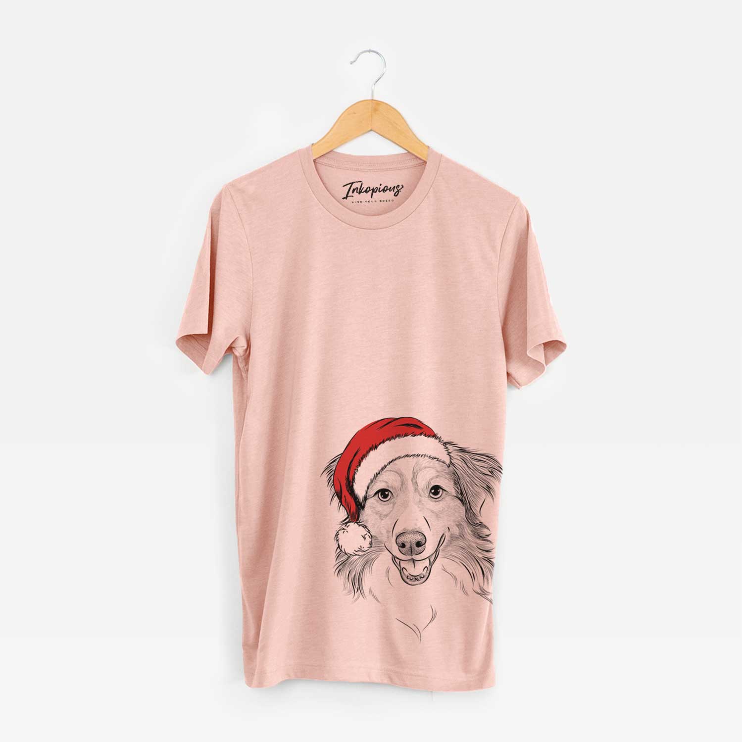 Santa Hattie the Australian Shepherd - Unisex Crewneck