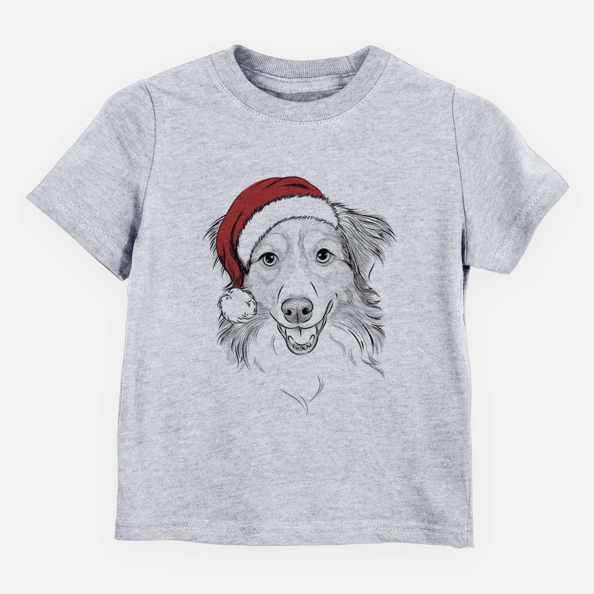 Santa Hattie the Australian Shepherd - Kids/Youth/Toddler Shirt