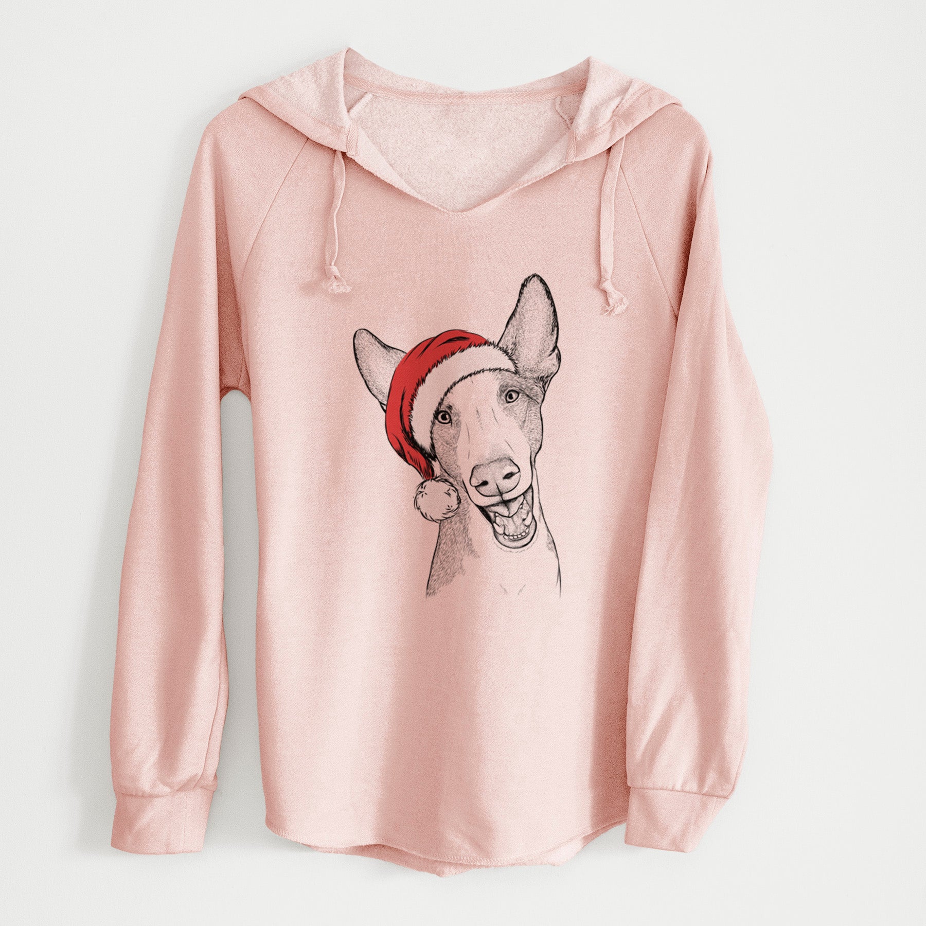 Santa Havok the Ibizan Hound - Cali Wave Hooded Sweatshirt