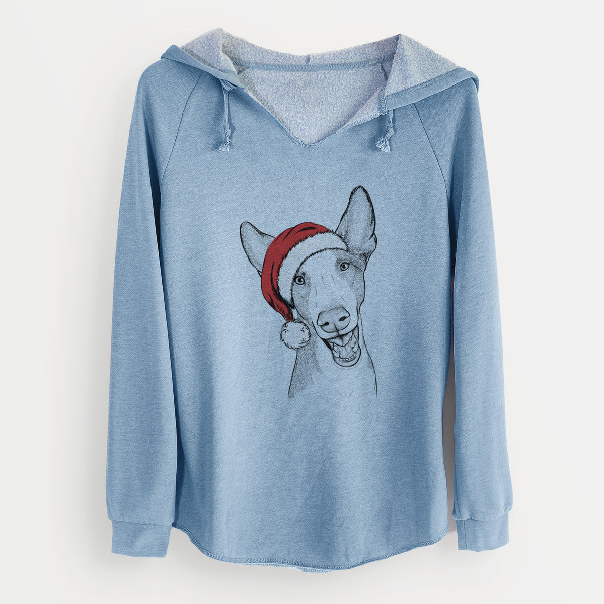 Santa Havok the Ibizan Hound - Cali Wave Hooded Sweatshirt
