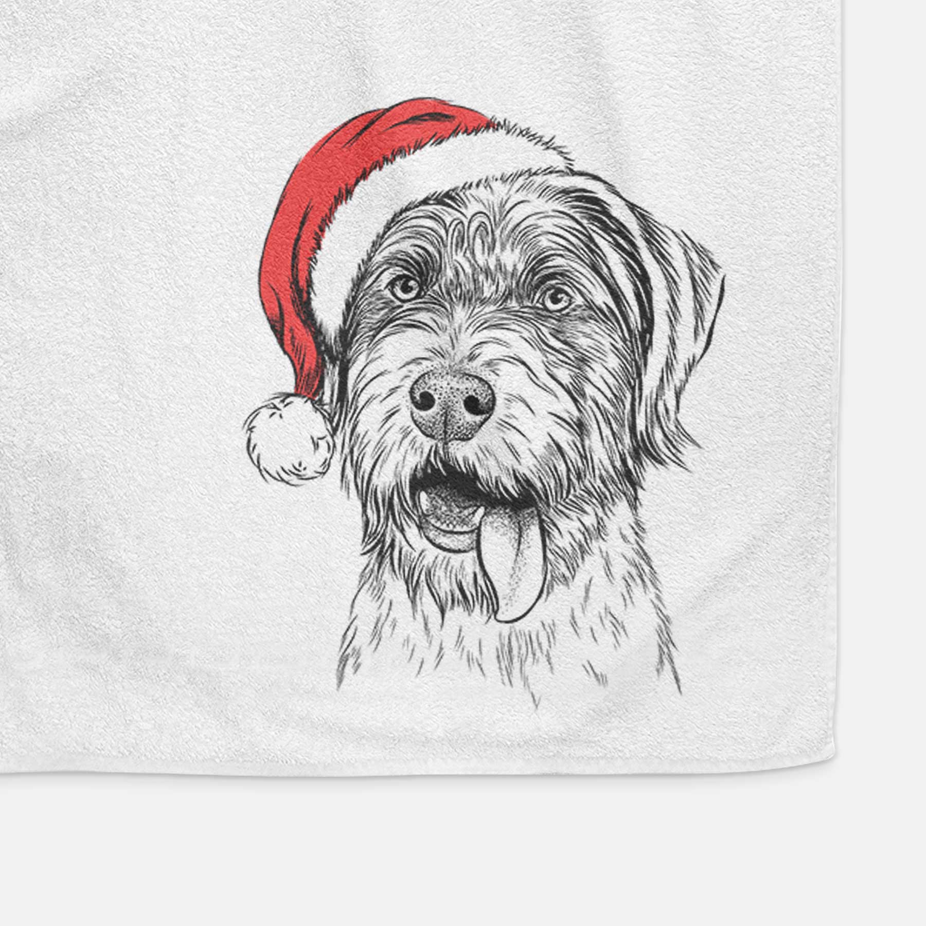 Hazel the German Wirehaired Pointer Mix Decorative Hand Towel