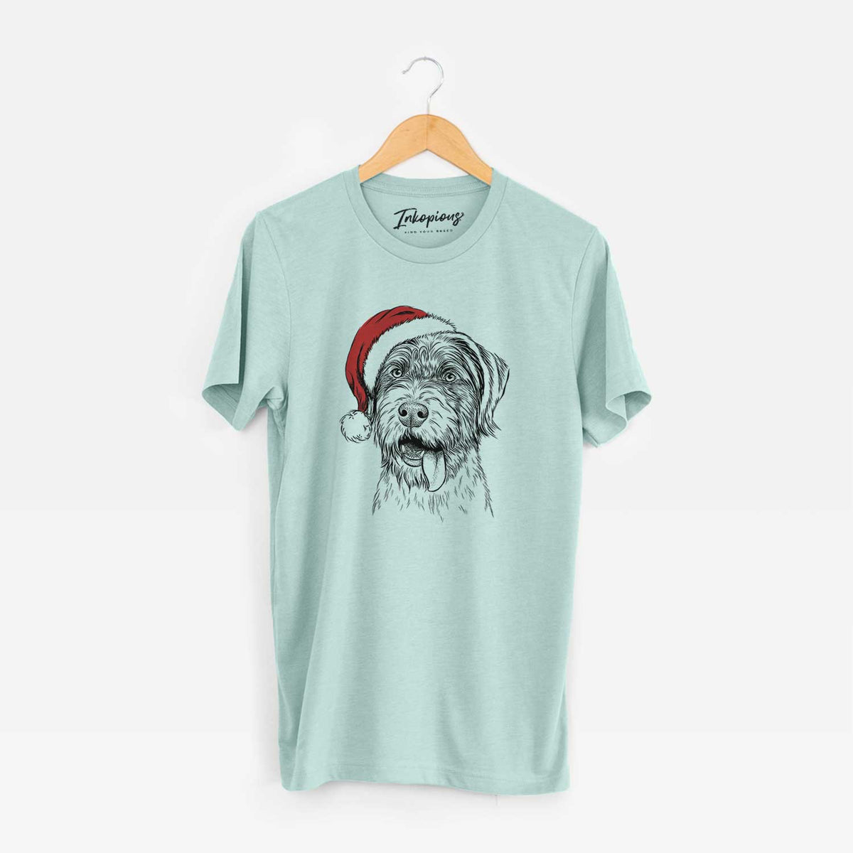 Santa Hazel the German Wirehaired Pointer Mix - Unisex Crewneck