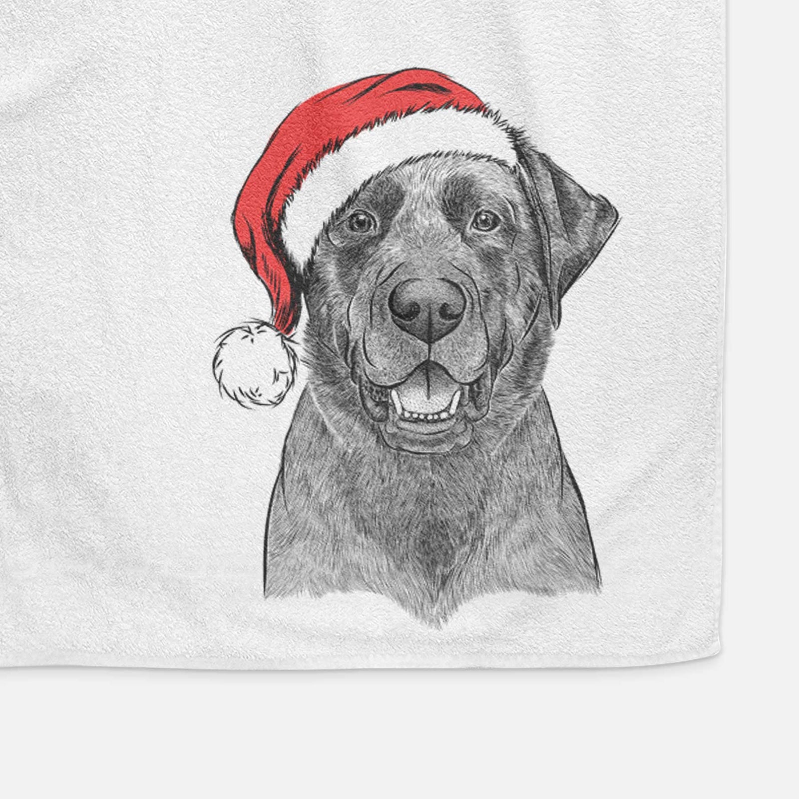 Heath the Black Lab Decorative Hand Towel