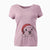 Santa Henley the Boxer - Women's V-neck Shirt