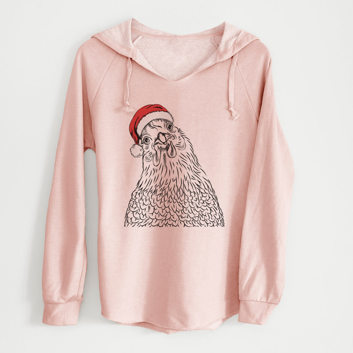 Santa Henrietta the Chicken - Cali Wave Hooded Sweatshirt