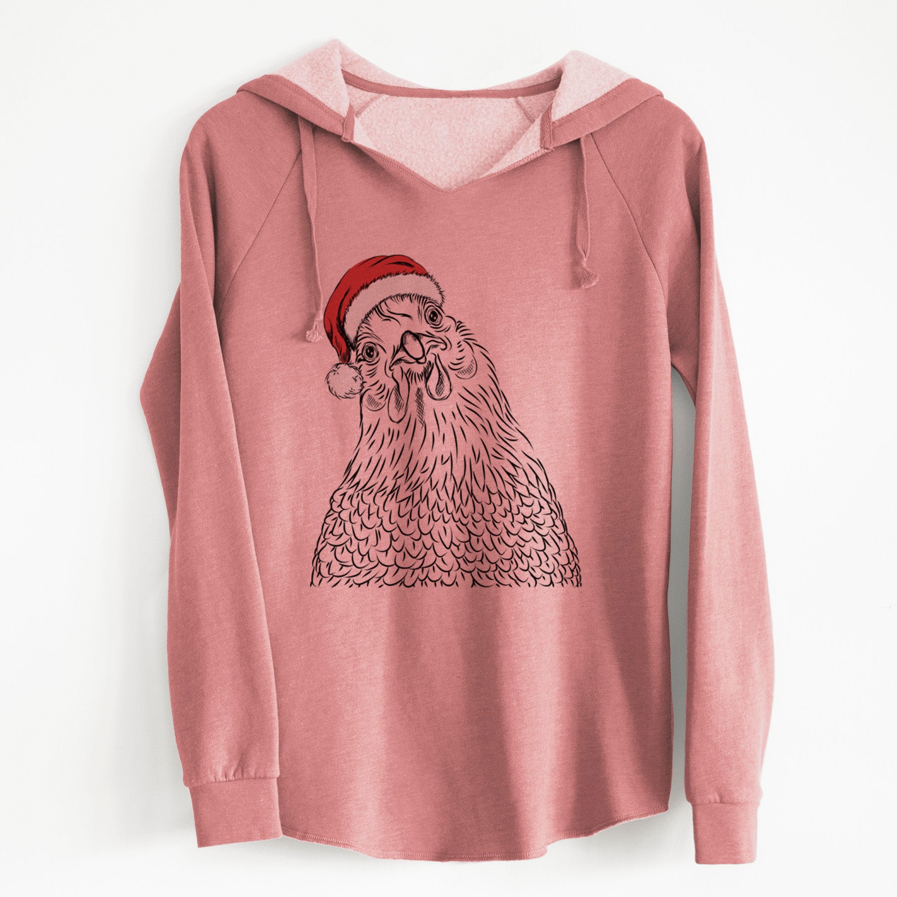 Santa Henrietta the Chicken - Cali Wave Hooded Sweatshirt