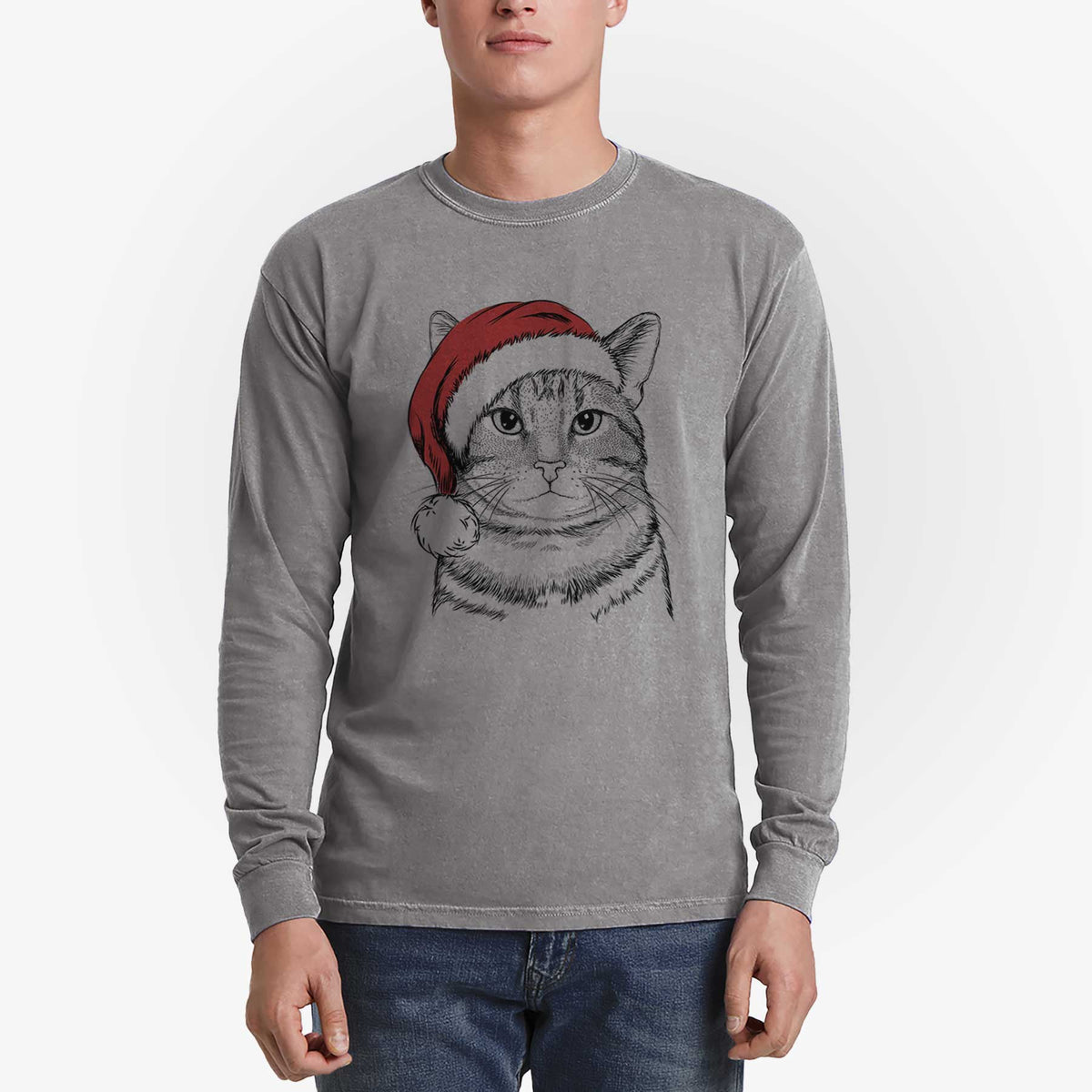 Santa Henry the Bengal - Heavyweight 100% Cotton Long Sleeve