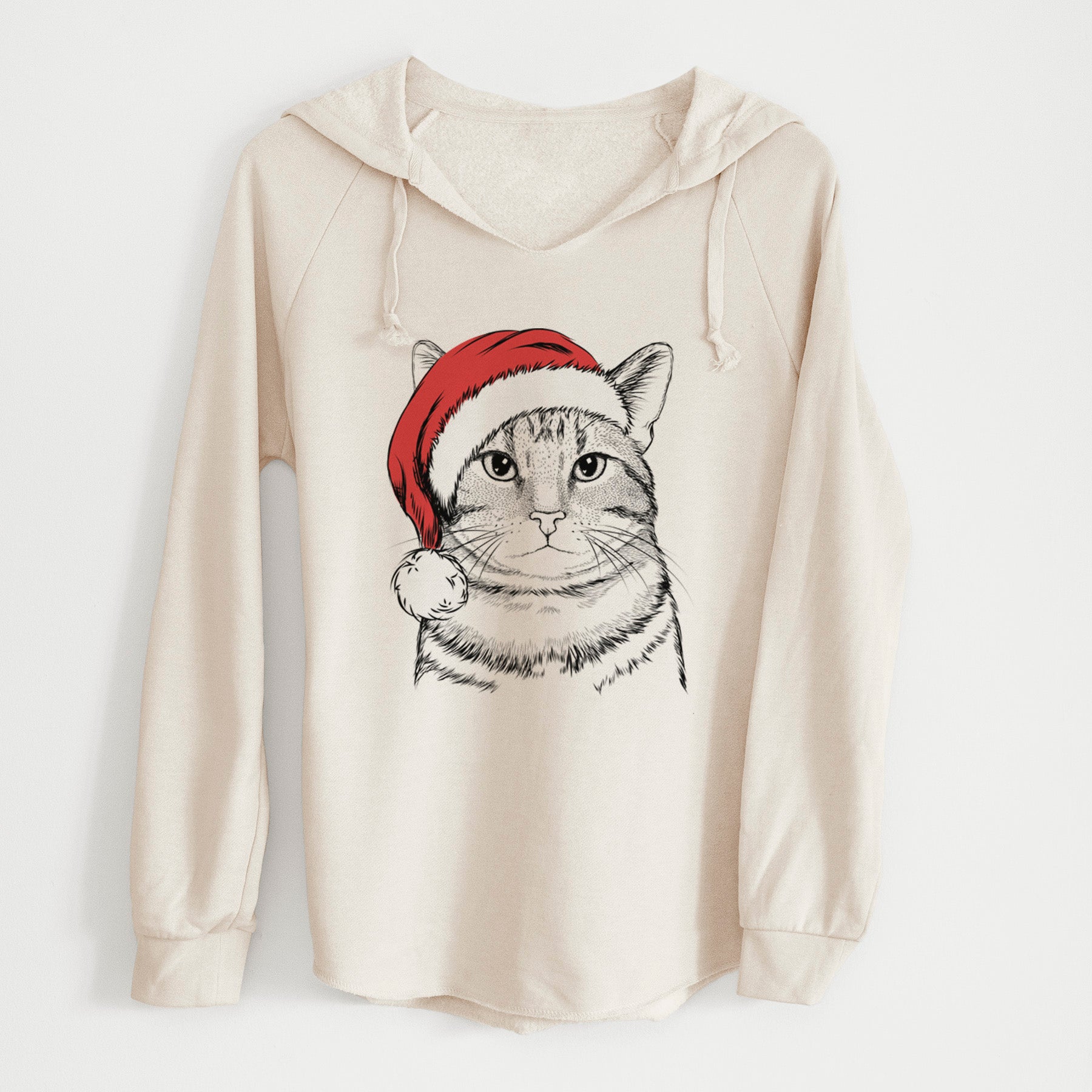 Santa Henry the Bengal - Cali Wave Hooded Sweatshirt