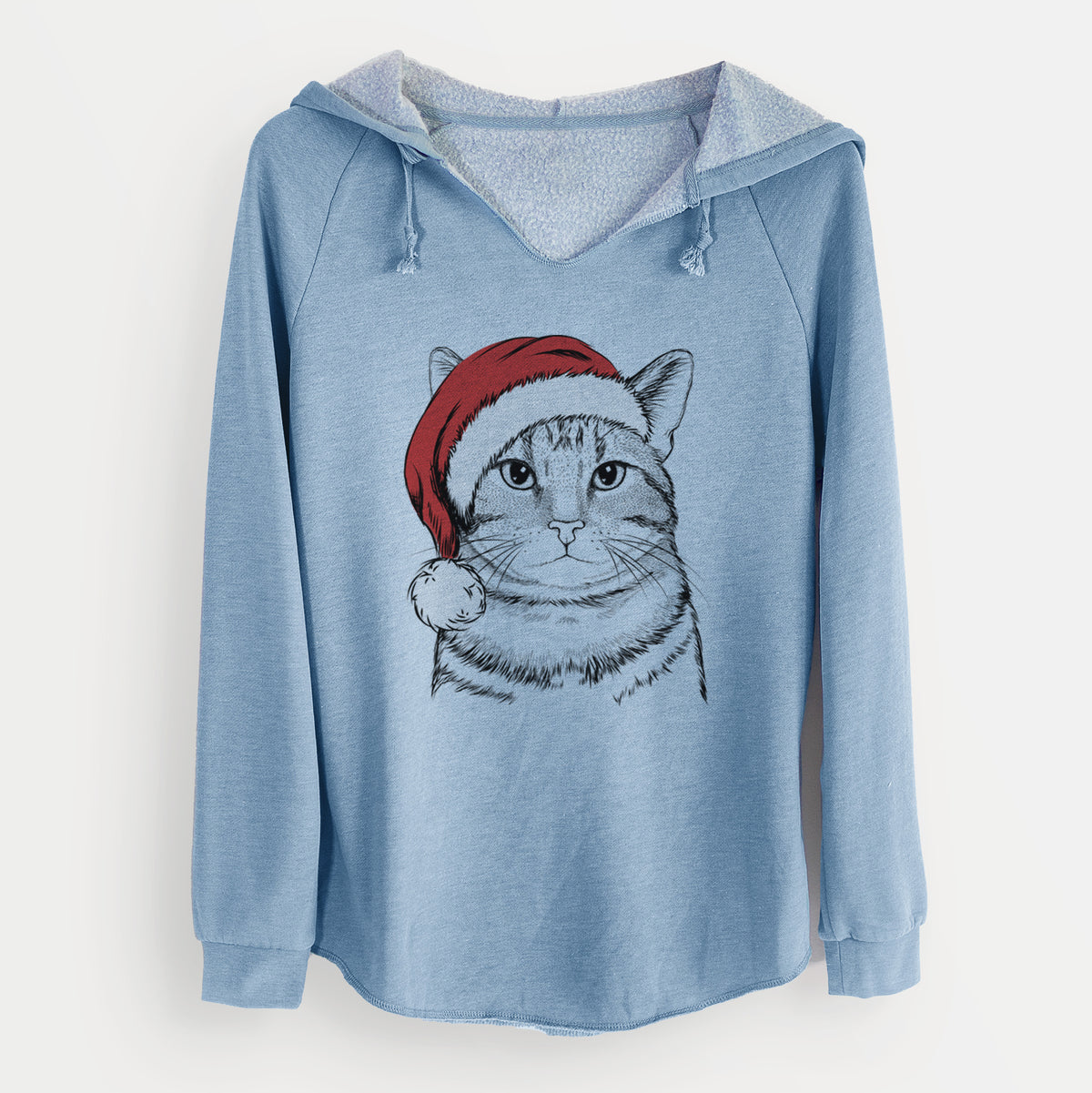 Santa Henry the Bengal - Cali Wave Hooded Sweatshirt
