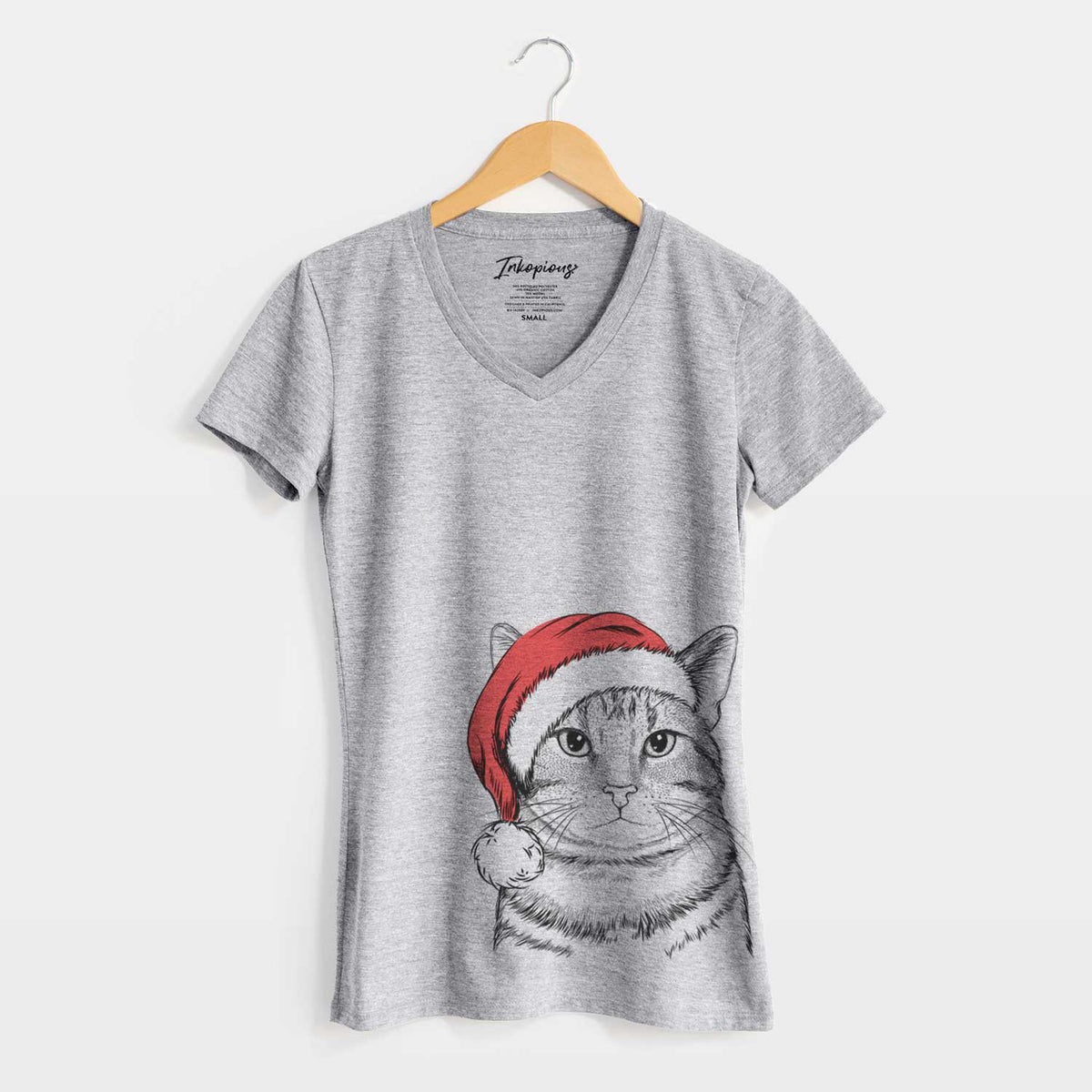 Santa Henry the Bengal - Women's V-neck Shirt