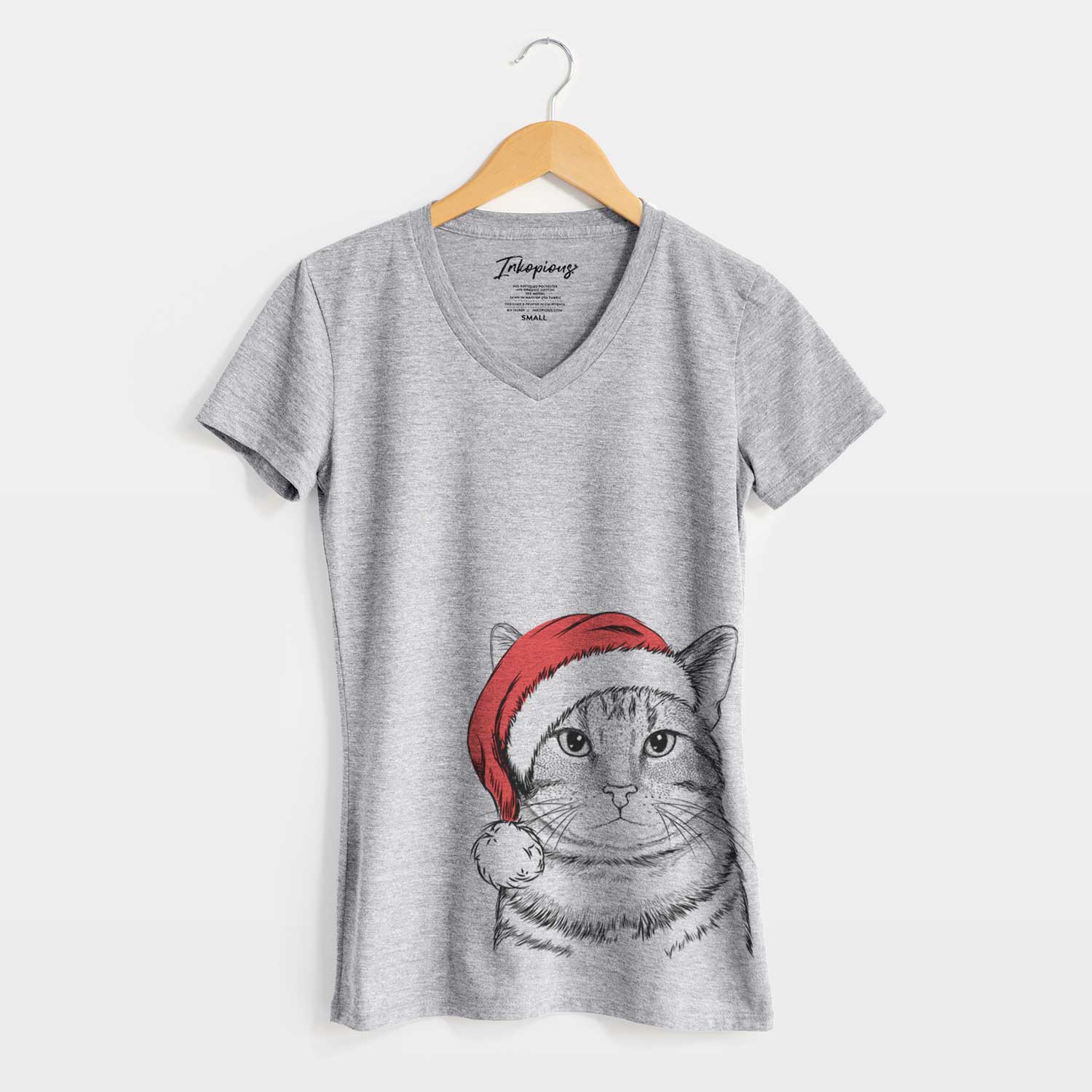 Santa Henry the Bengal - Women's V-neck Shirt