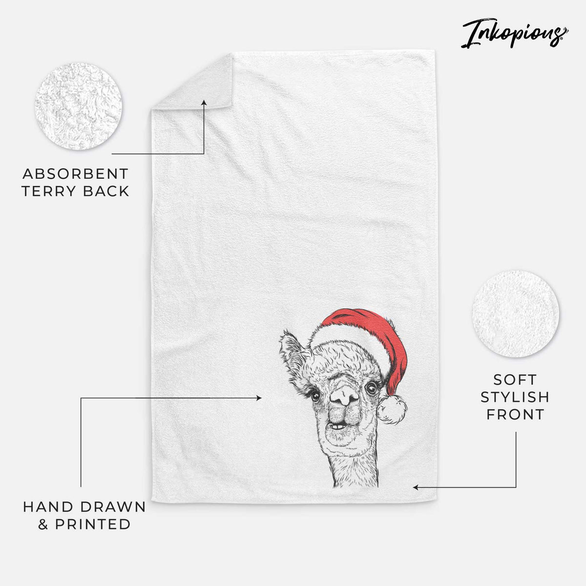 Henry the Alpaca Decorative Hand Towel