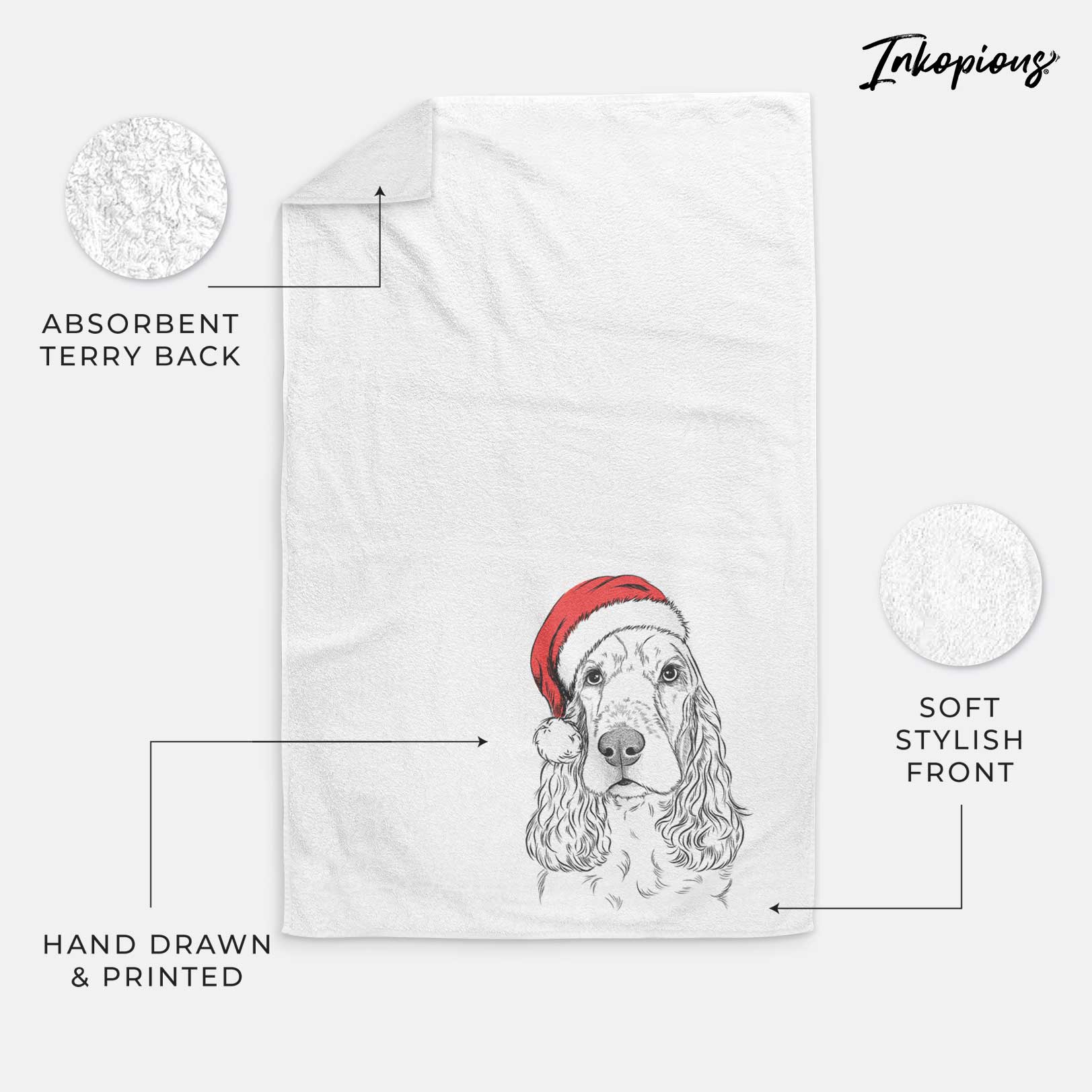 Henry the English Cocker Spaniel Decorative Hand Towel