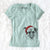 Santa Henry the German Shepherd - Women's Perfect V-neck Shirt