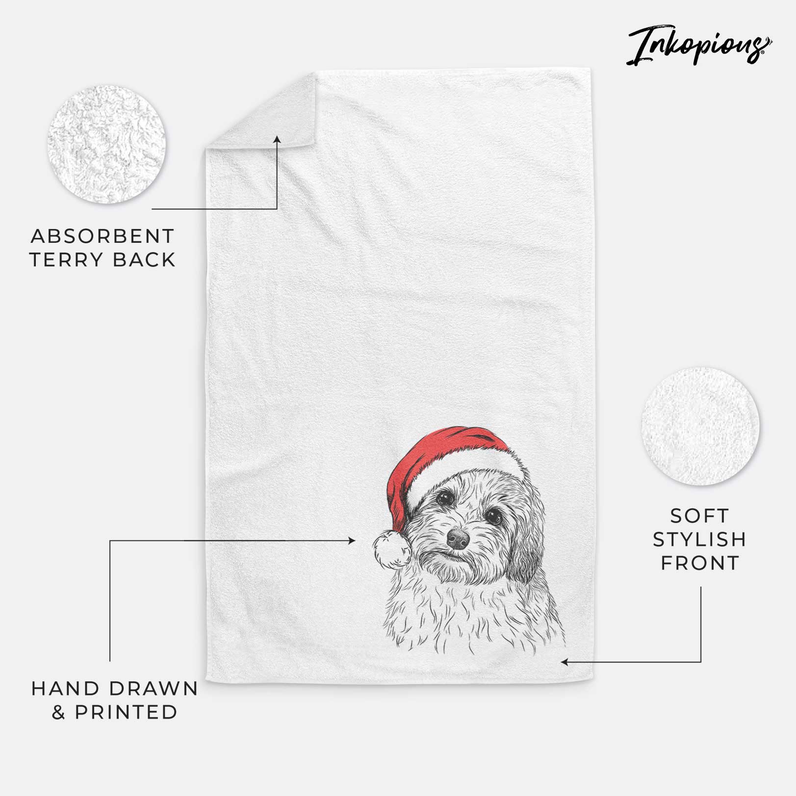 Henry the Havanese Decorative Hand Towel