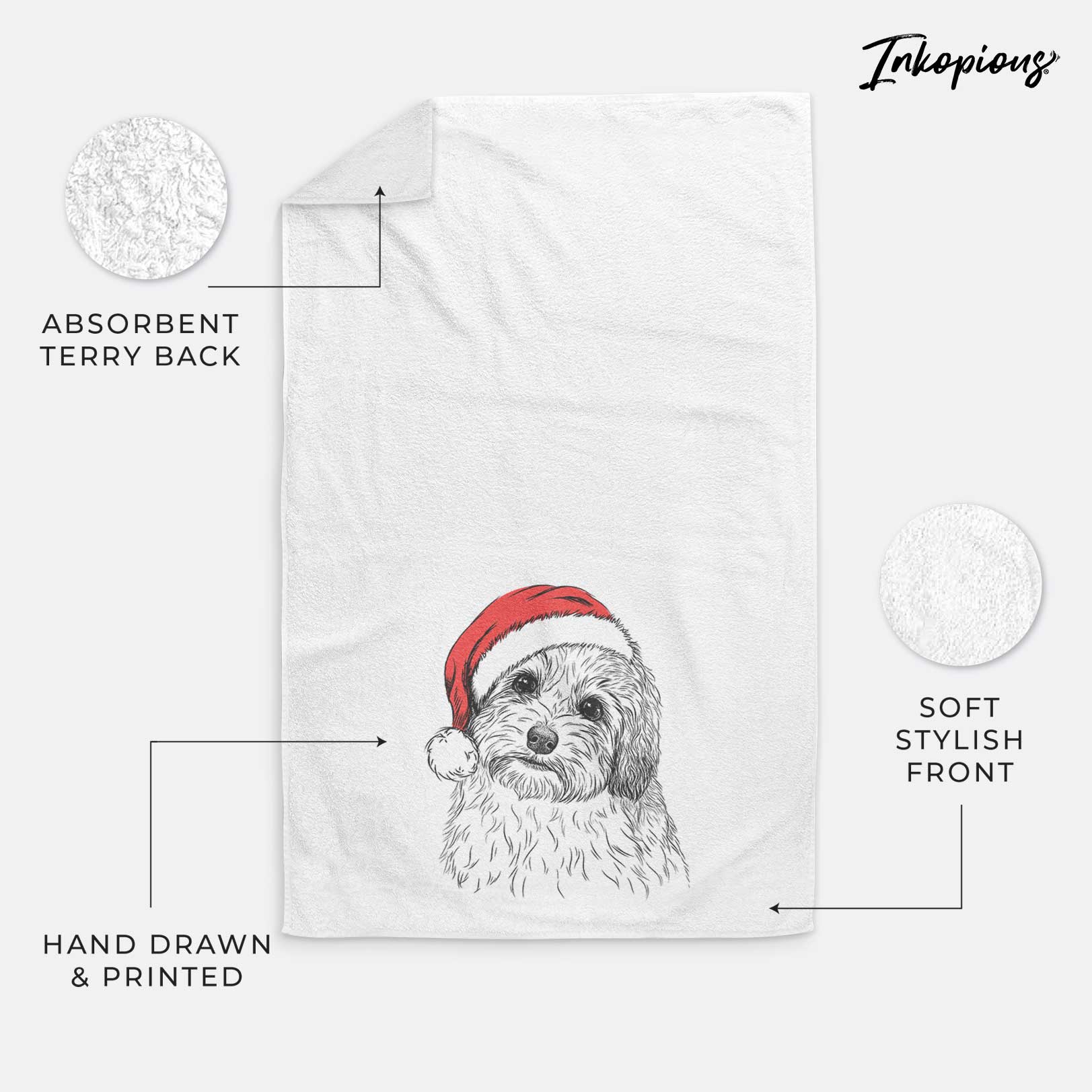 Henry the Havanese Decorative Hand Towel