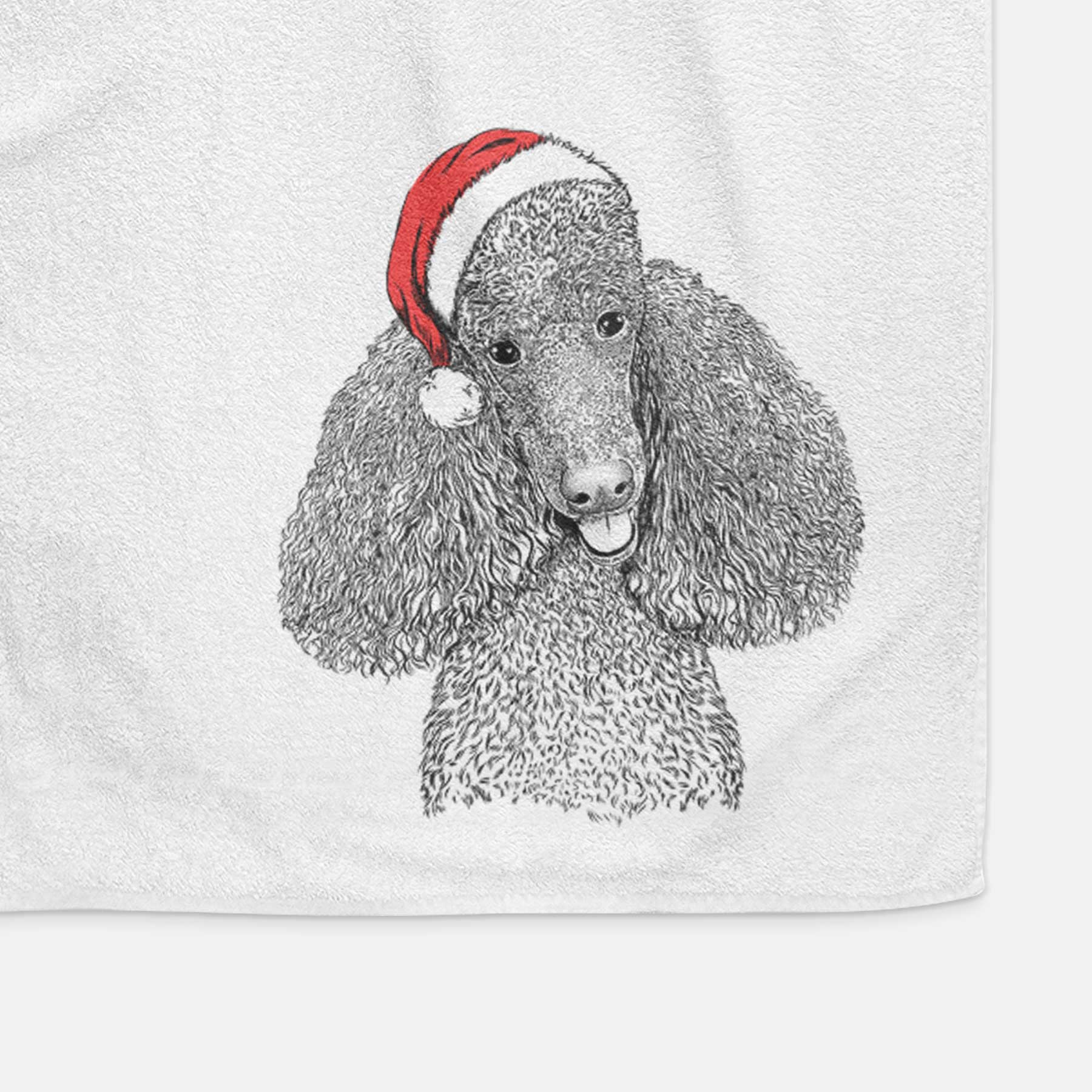 Henry the Standard Poodle Decorative Hand Towel