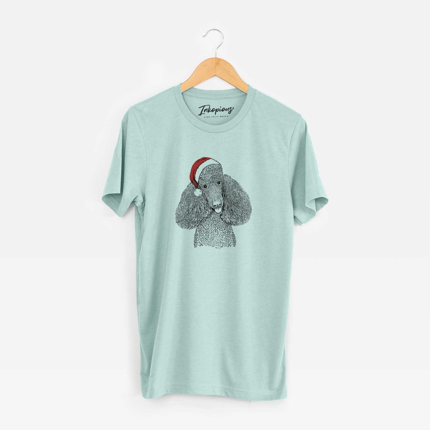 Santa Henry the Standard Poodle - Unisex Crewneck