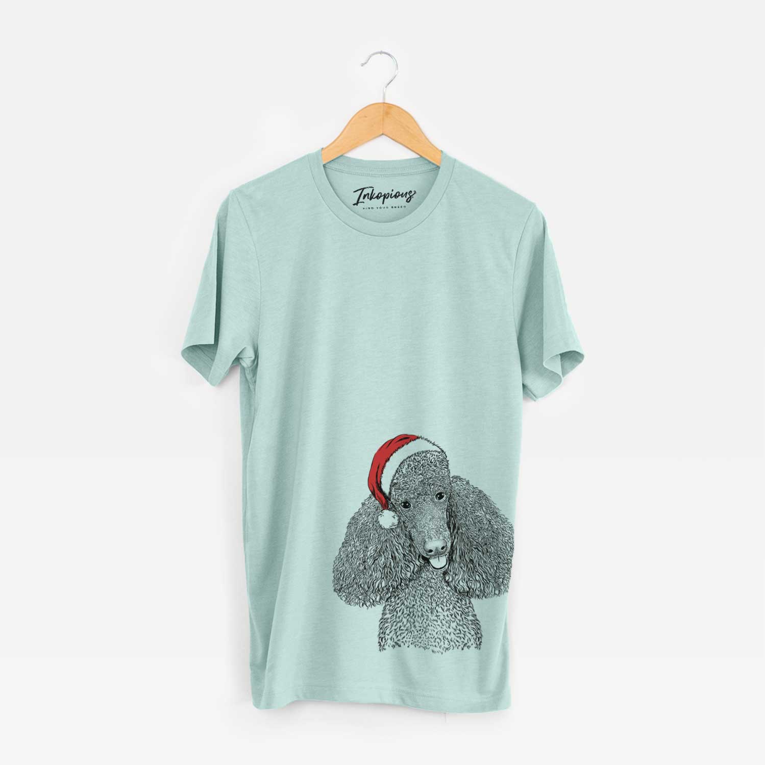 Santa Henry the Standard Poodle - Unisex Crewneck
